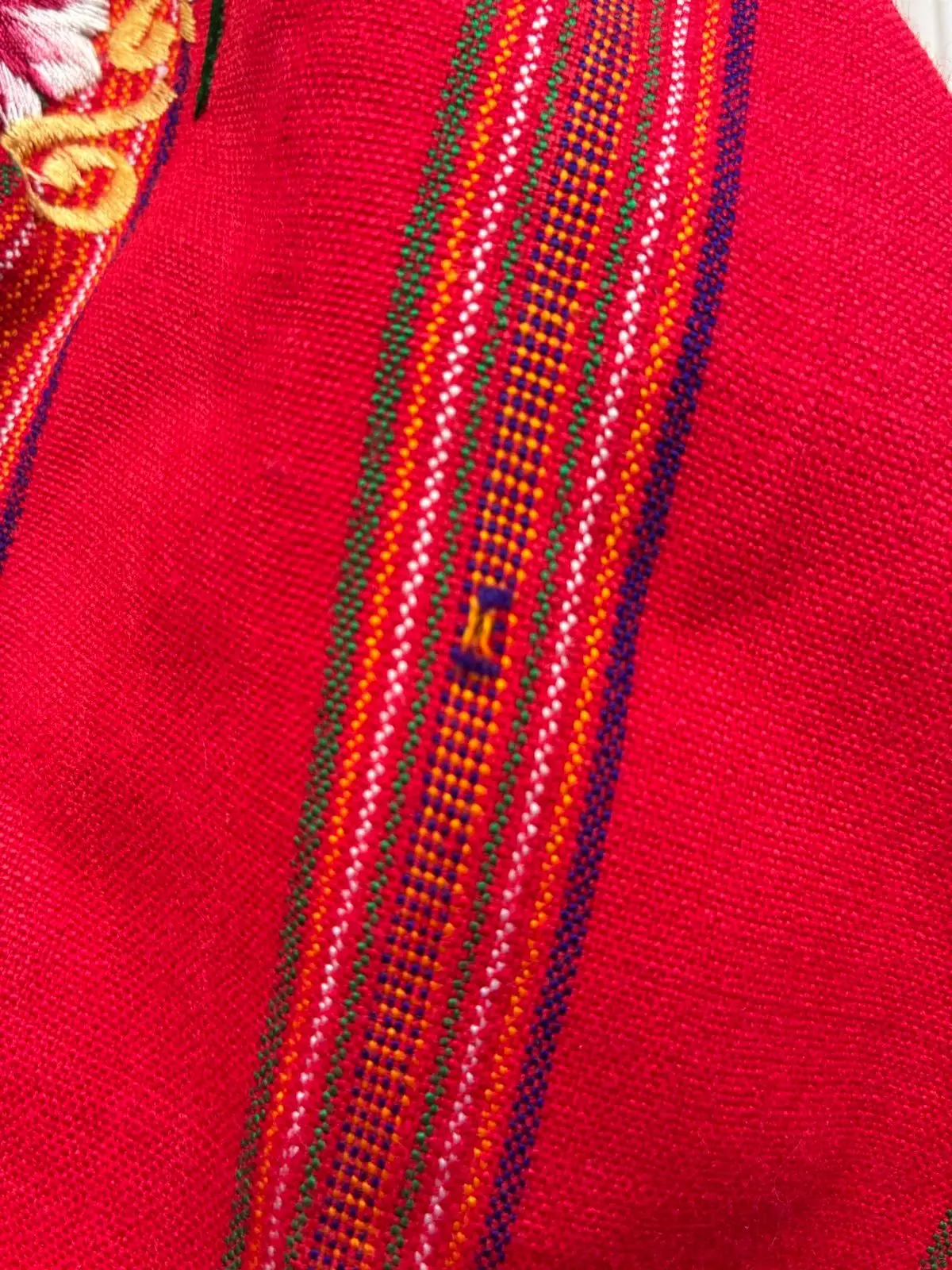 Vintage Embroidered Guatemalan Huipil Tunic