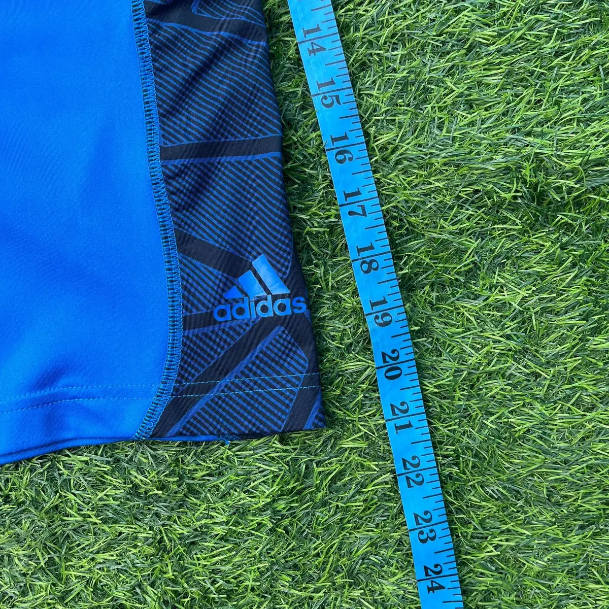 Adidas Climalite Graphic Basketball Shorts Blue Large