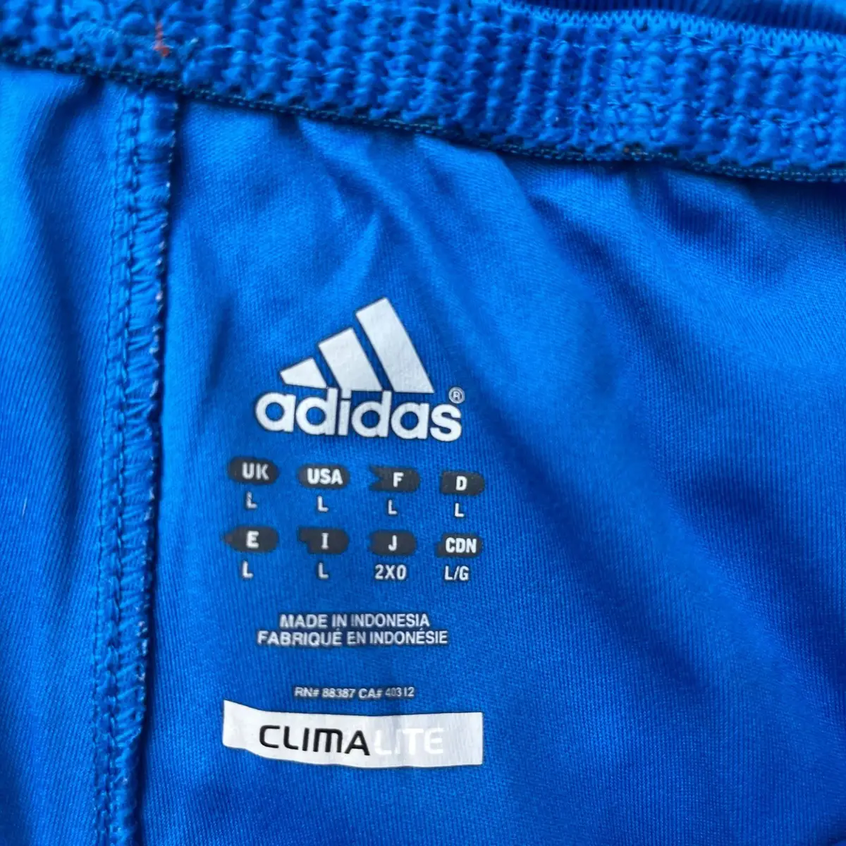 Adidas Climalite Graphic Basketball Shorts Blue Large