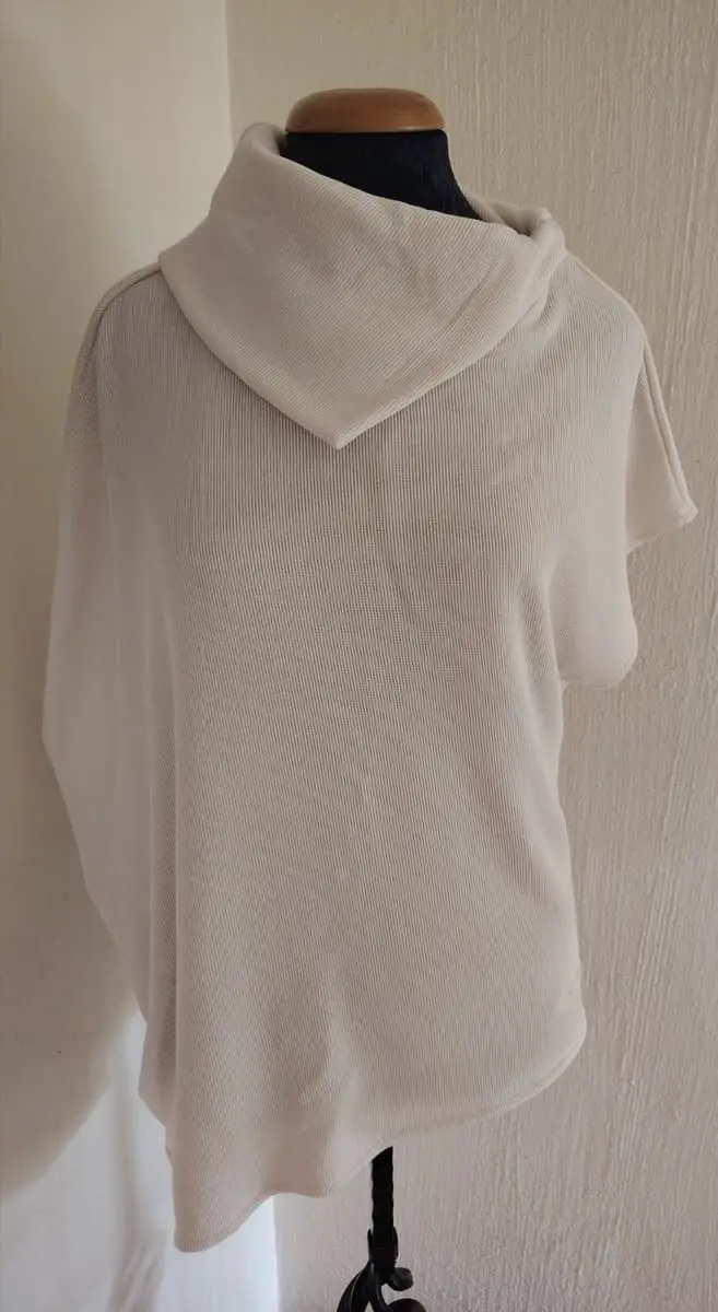 Ginger Mary White Asymmetrical Knit Top