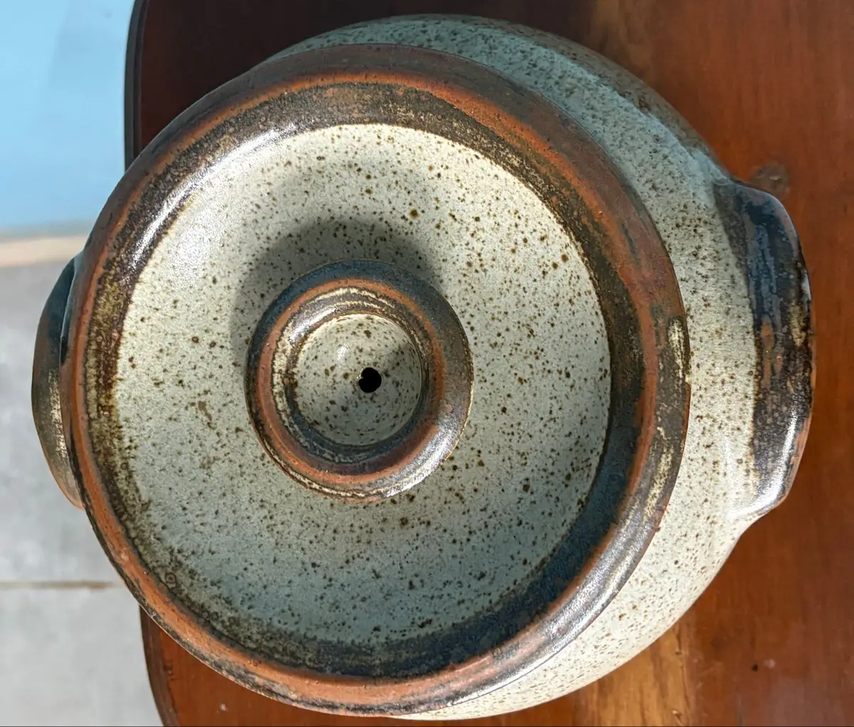 Vintage Hand-Thrown Studio Pottery Casserole Dish with Lid