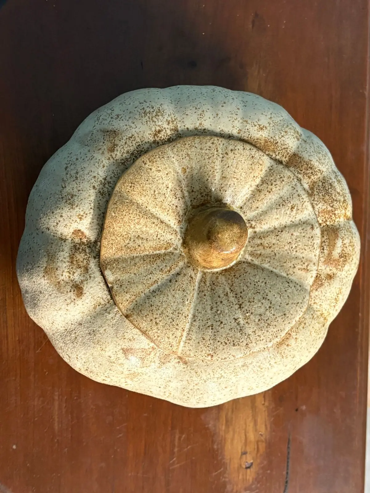 Ceramic Pumpkin Jar with Lid