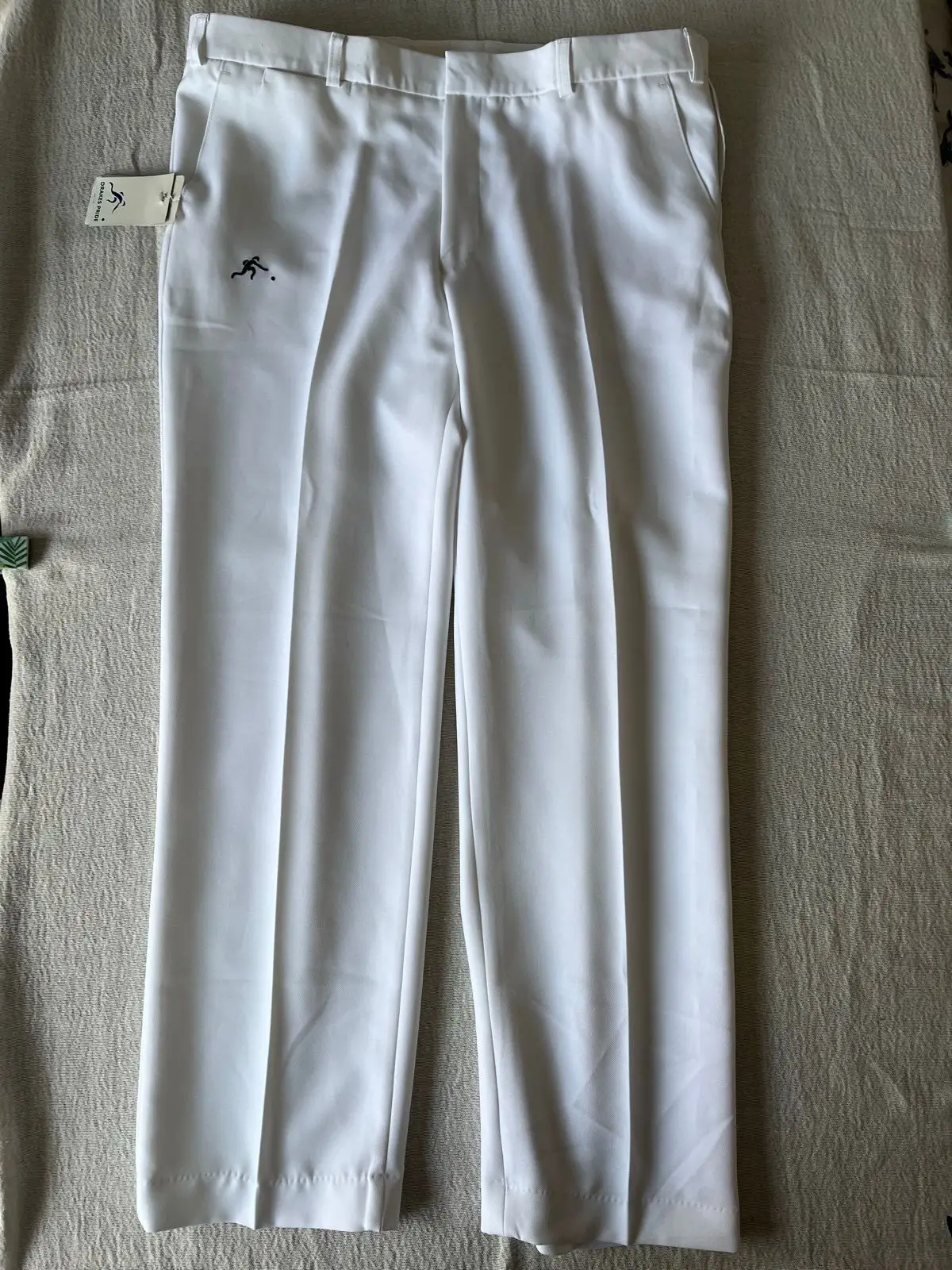 Drakes Pride Mens Bowling Longs White Pants Size 40 NWT