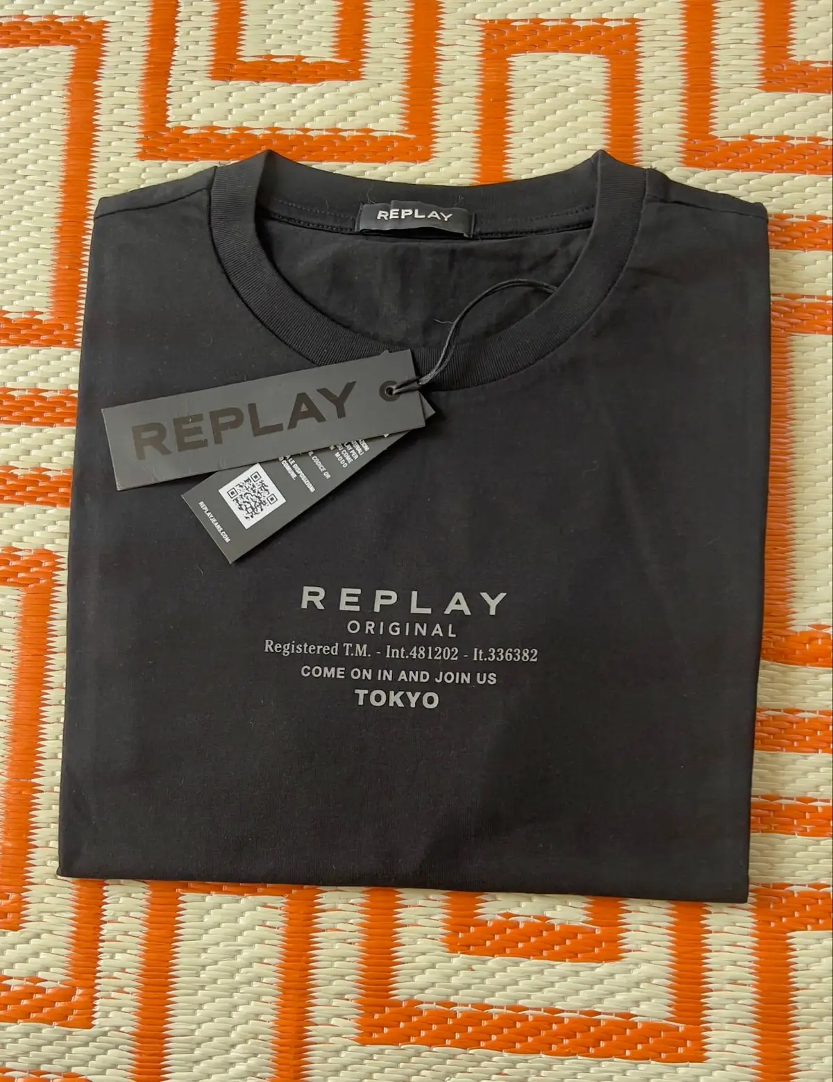 Replay Original Black T-Shirt with Tag Size L