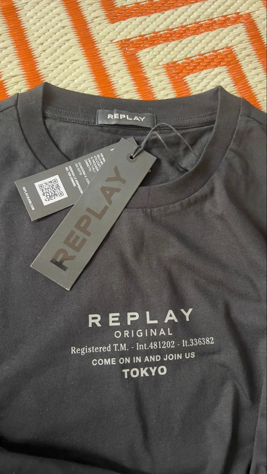 Replay Original Black T-Shirt with Tag Size L