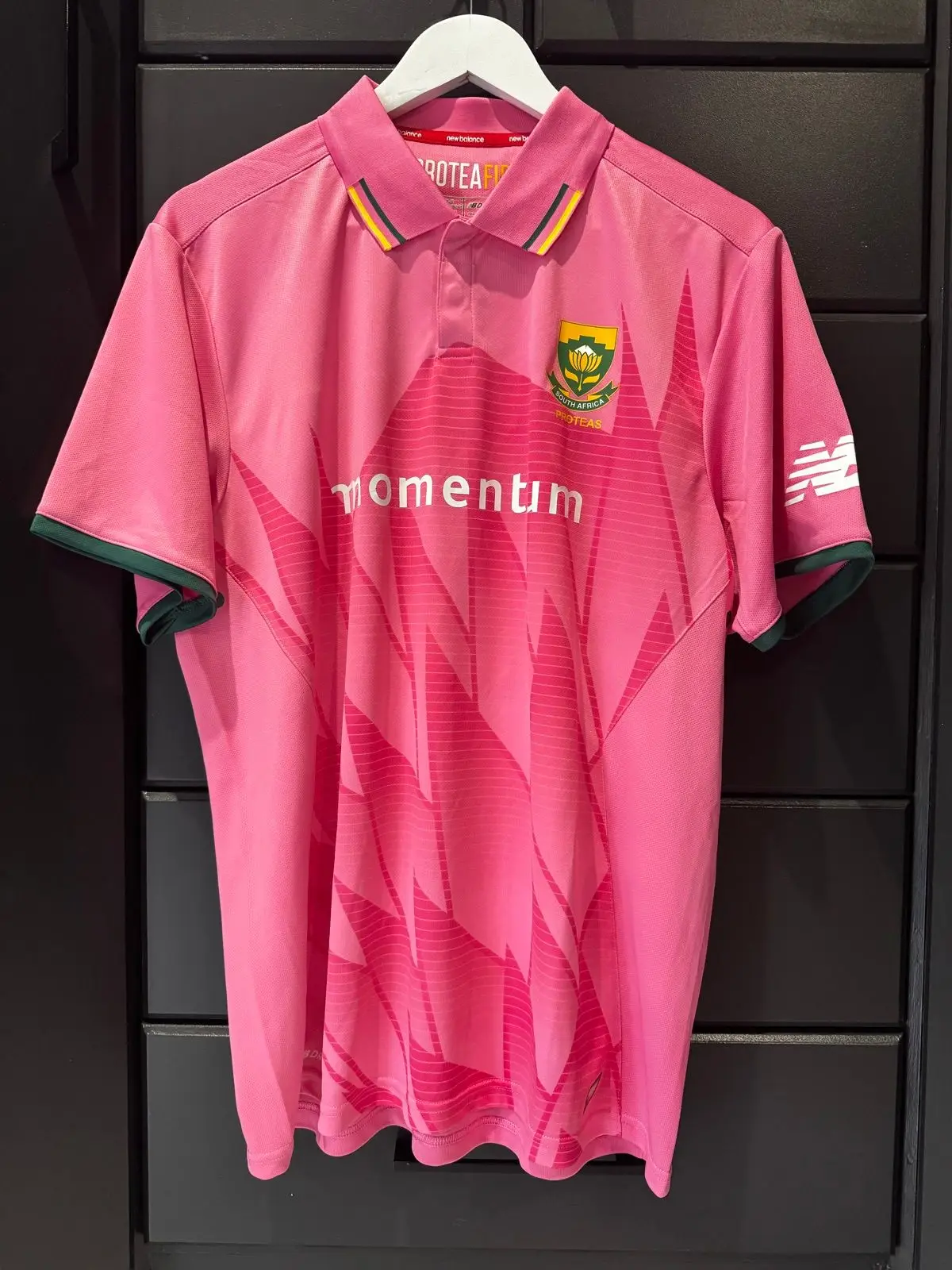 New Balance Proteas Pink ODI Replica Jersey Mens L