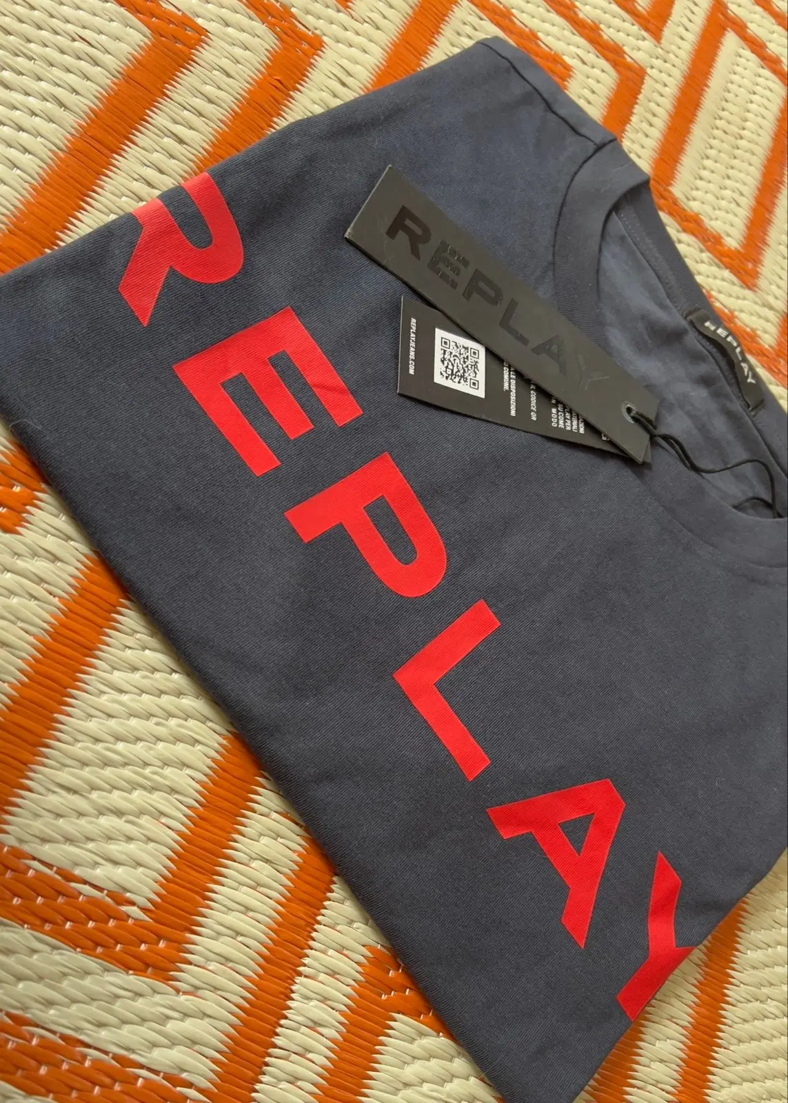 Replay Red Logo T-Shirt New with Tags
