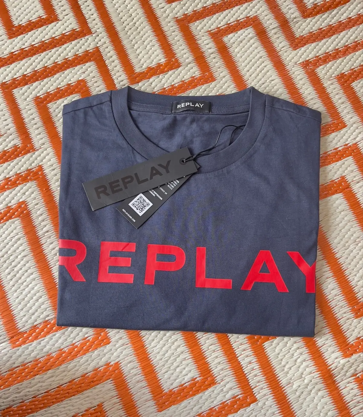 Replay Red Logo T-Shirt New with Tags