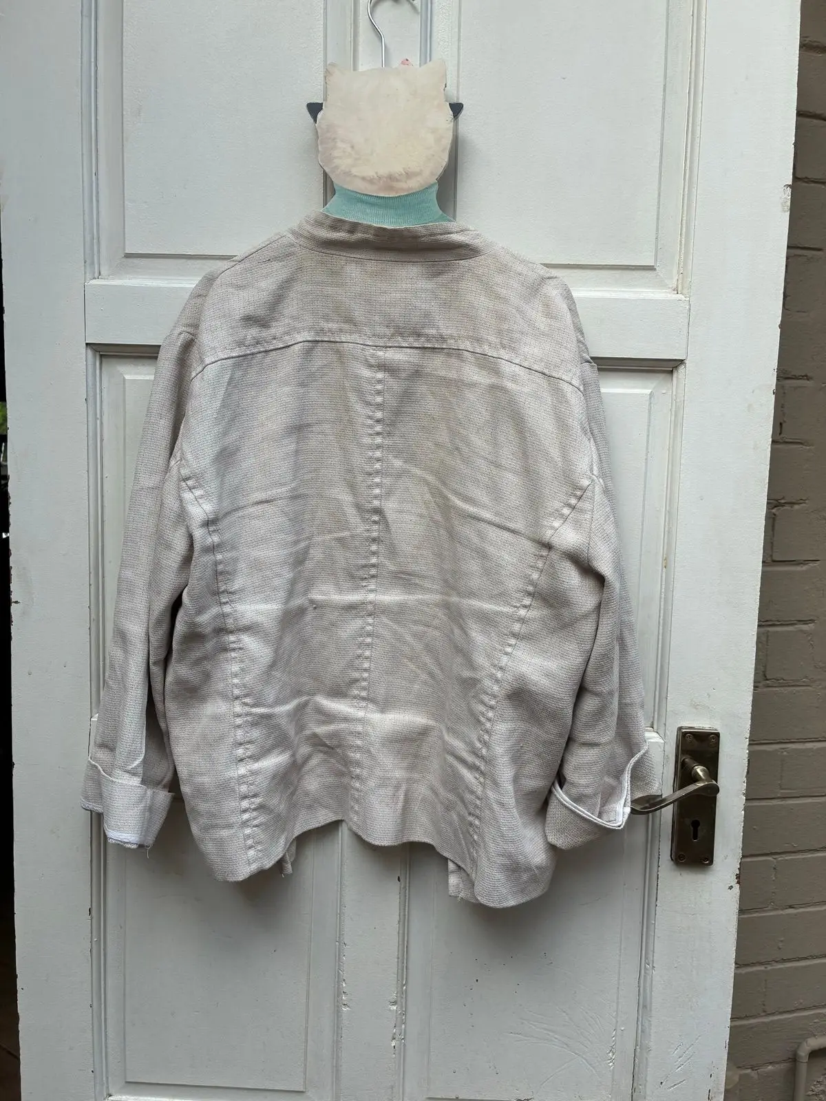 Trenery Cream Structured Jacket Size 2XL