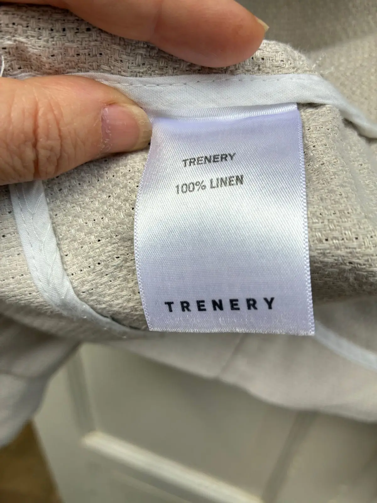 Trenery Cream Structured Jacket Size 2XL