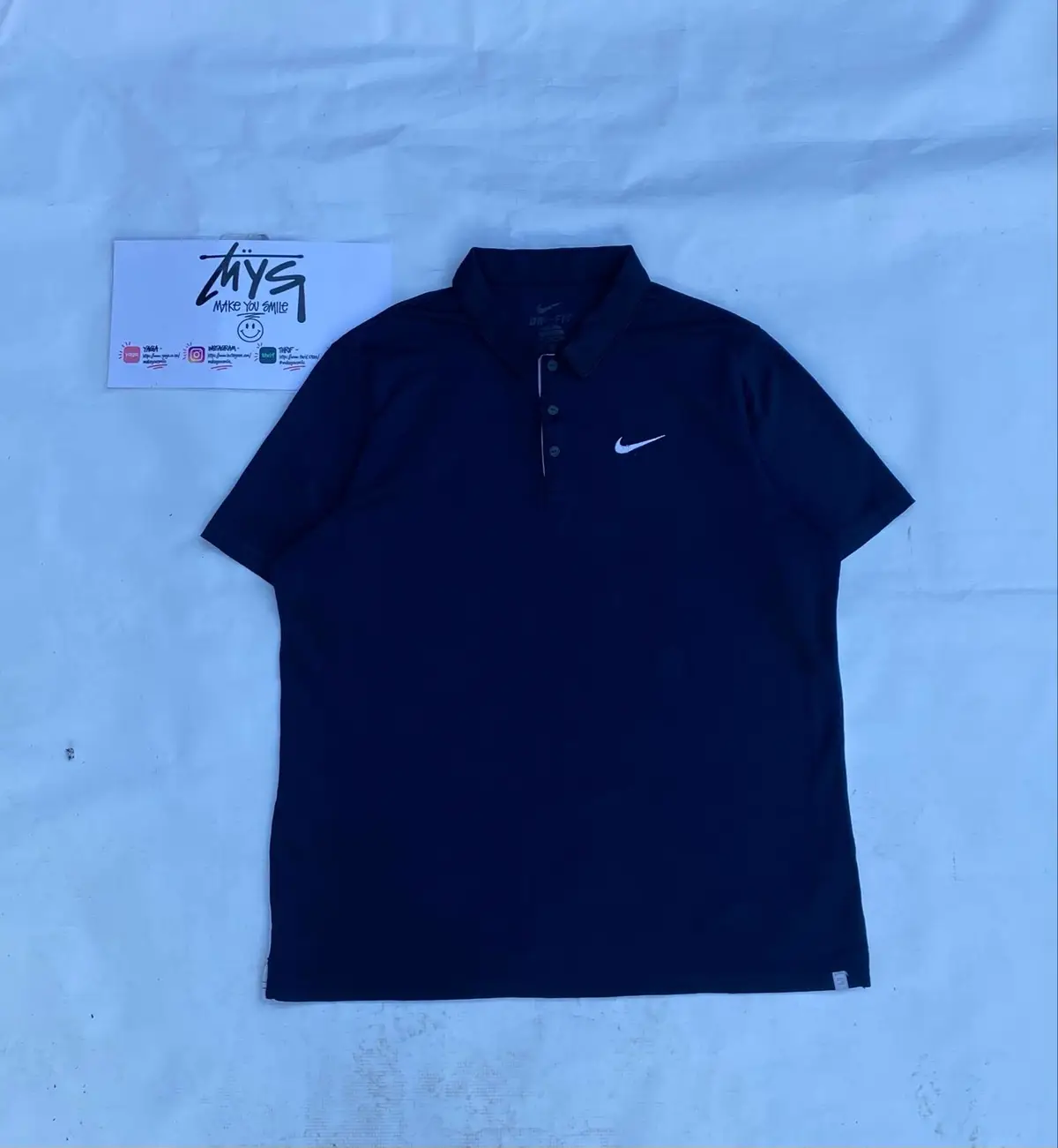 Nike Dri-FIT Navy Blue Polo Shirt