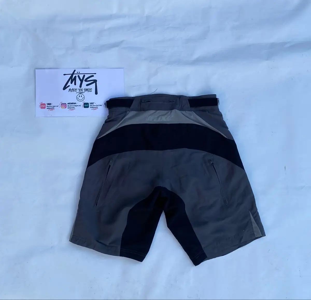 Fox Racing Grey and Black Cycling Shorts