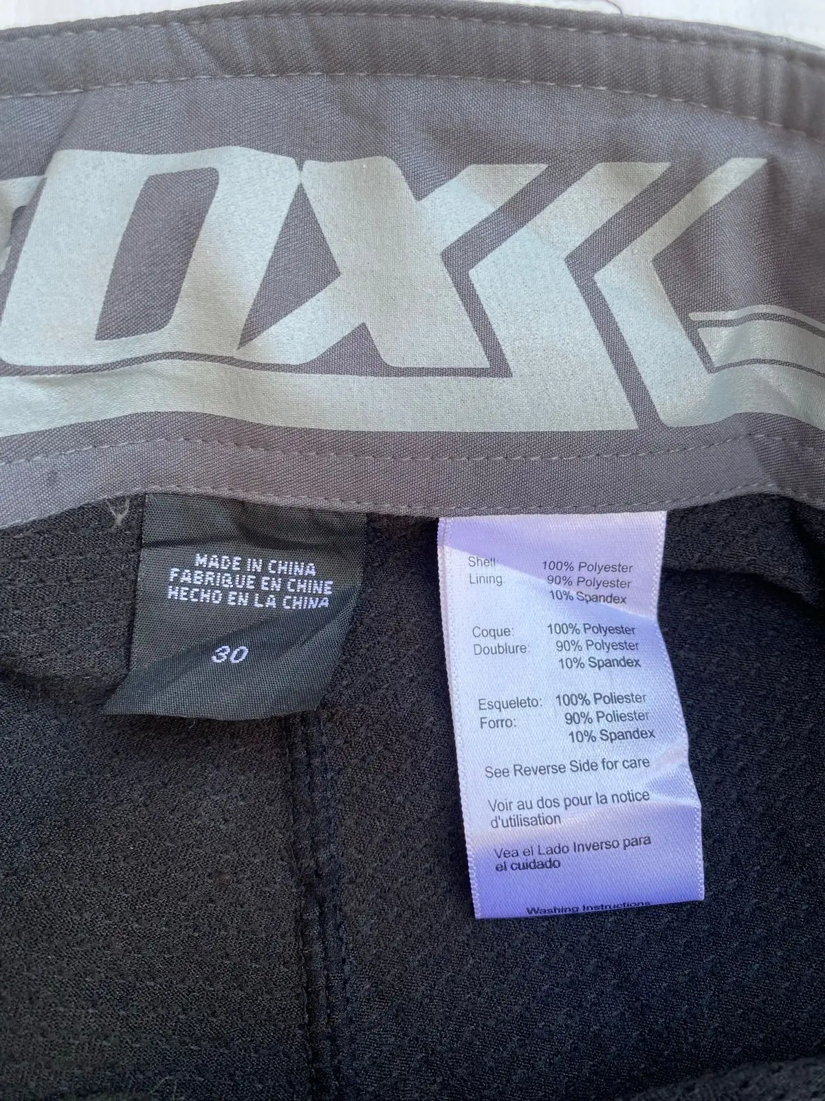 Fox Racing Grey and Black Cycling Shorts