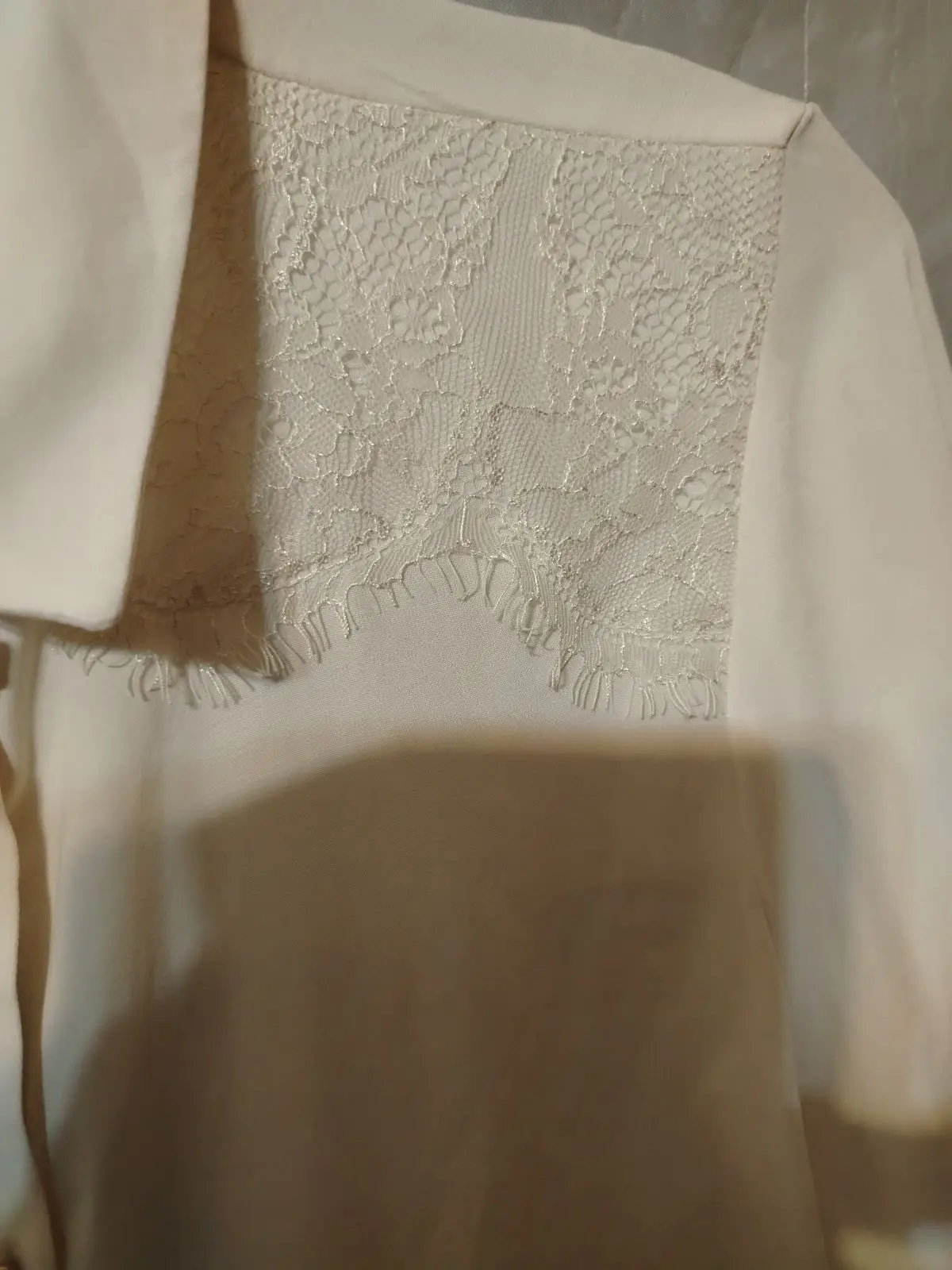 Oasis Cream Lace Detail Blouse