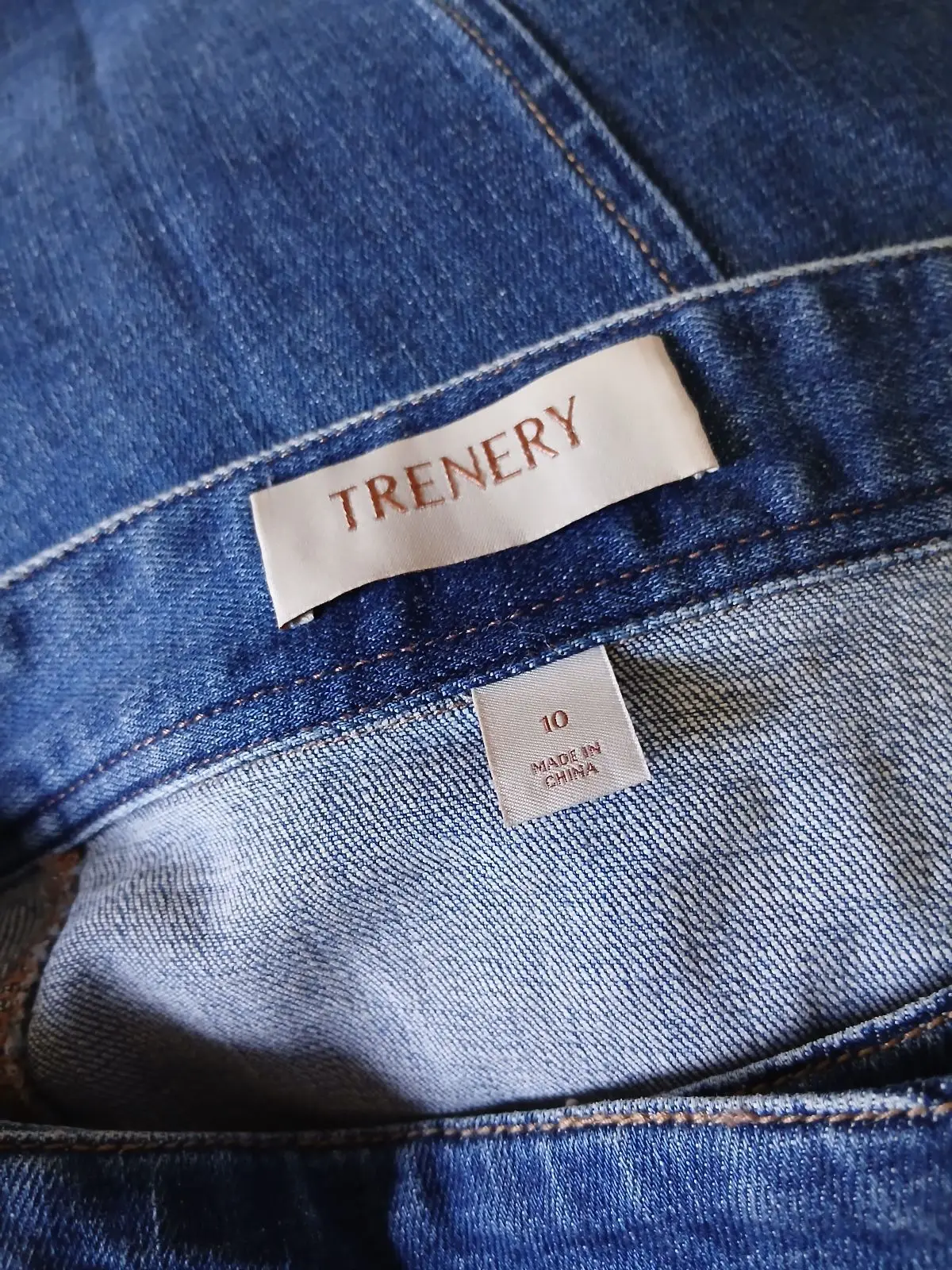 Trenery Blue Denim Wrap Skirt
