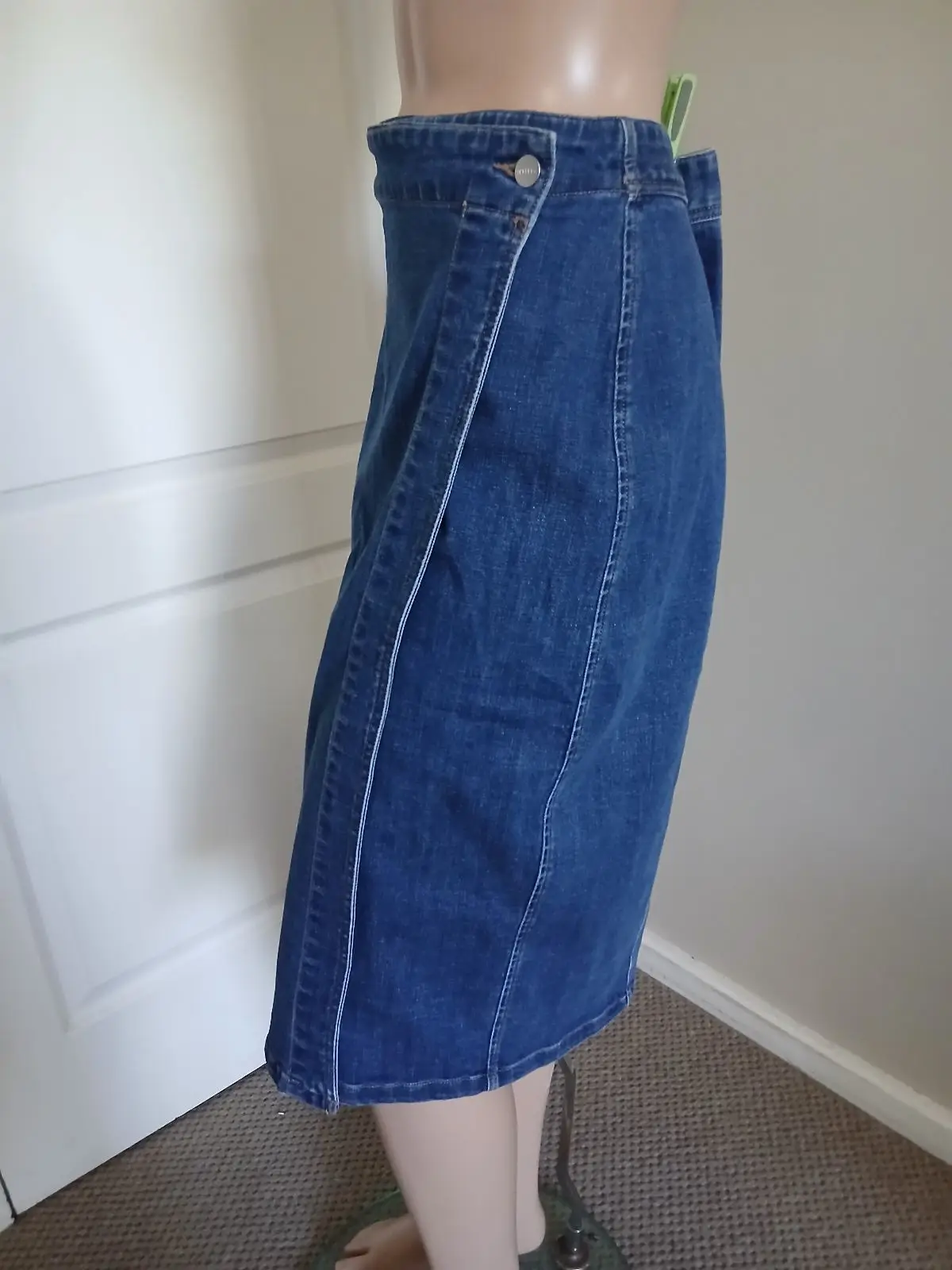 Trenery Blue Denim Wrap Skirt