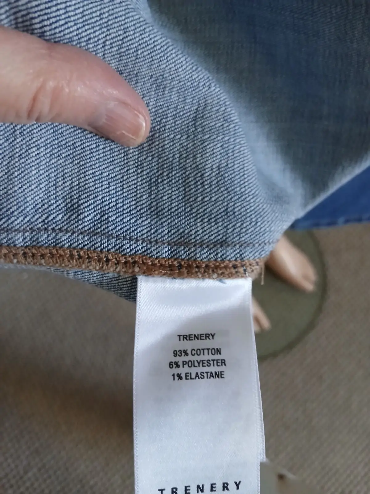 Trenery Blue Denim Wrap Skirt