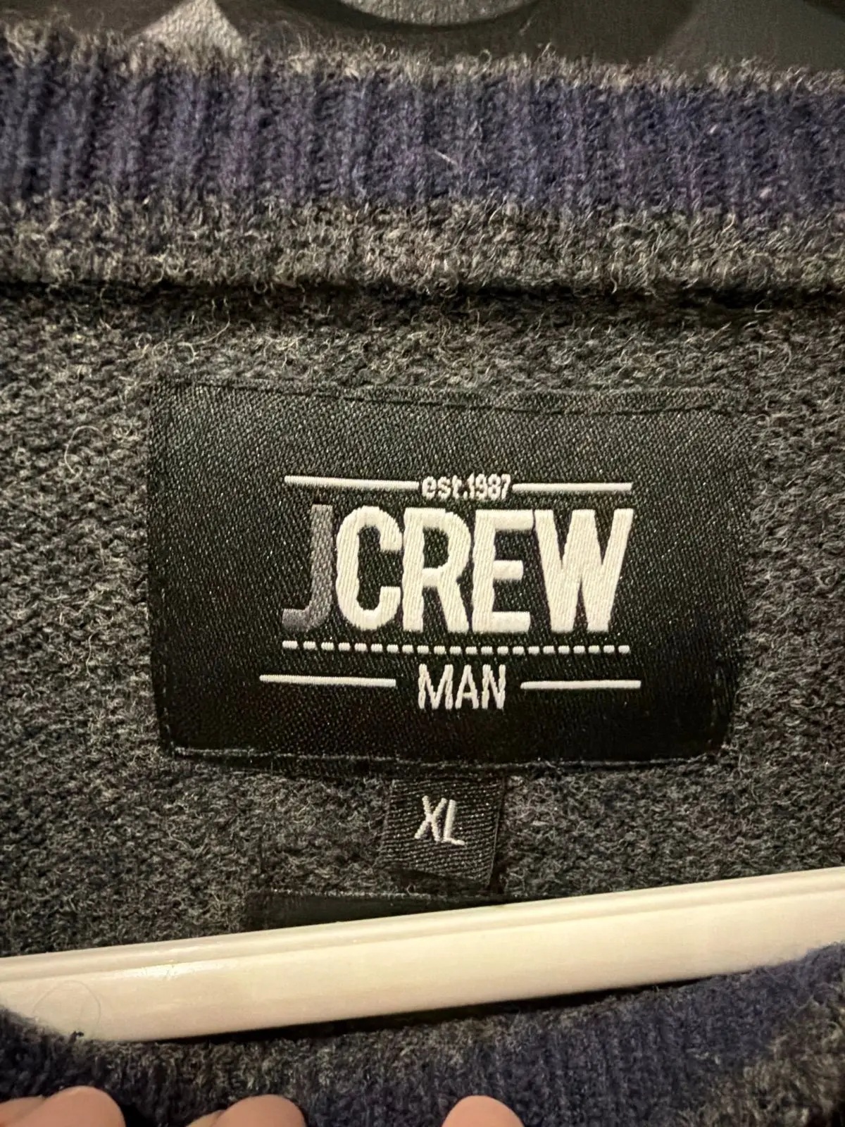 J.Crew Grey Crew Neck Knit Sweater