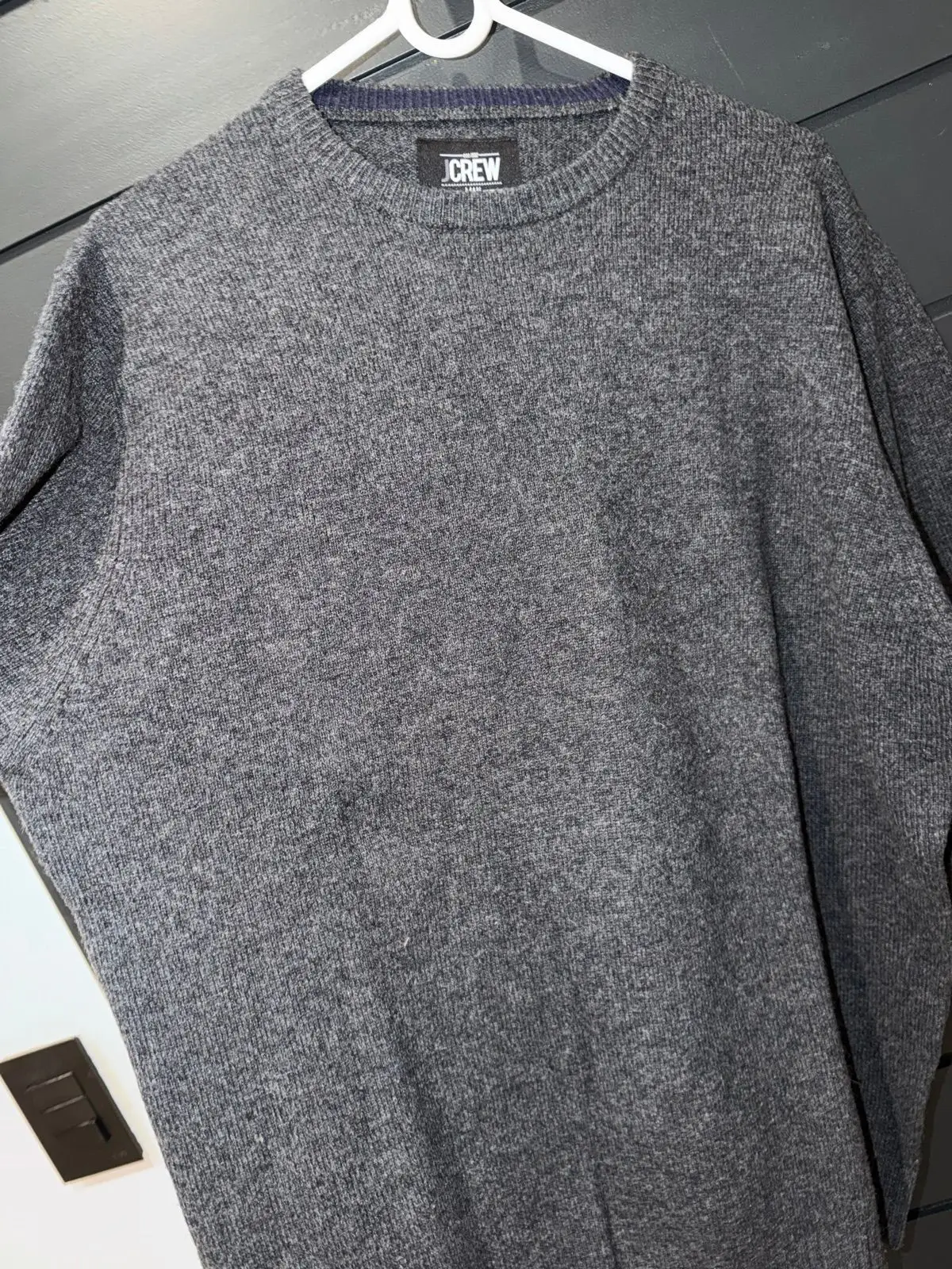 J.Crew Grey Crew Neck Knit Sweater