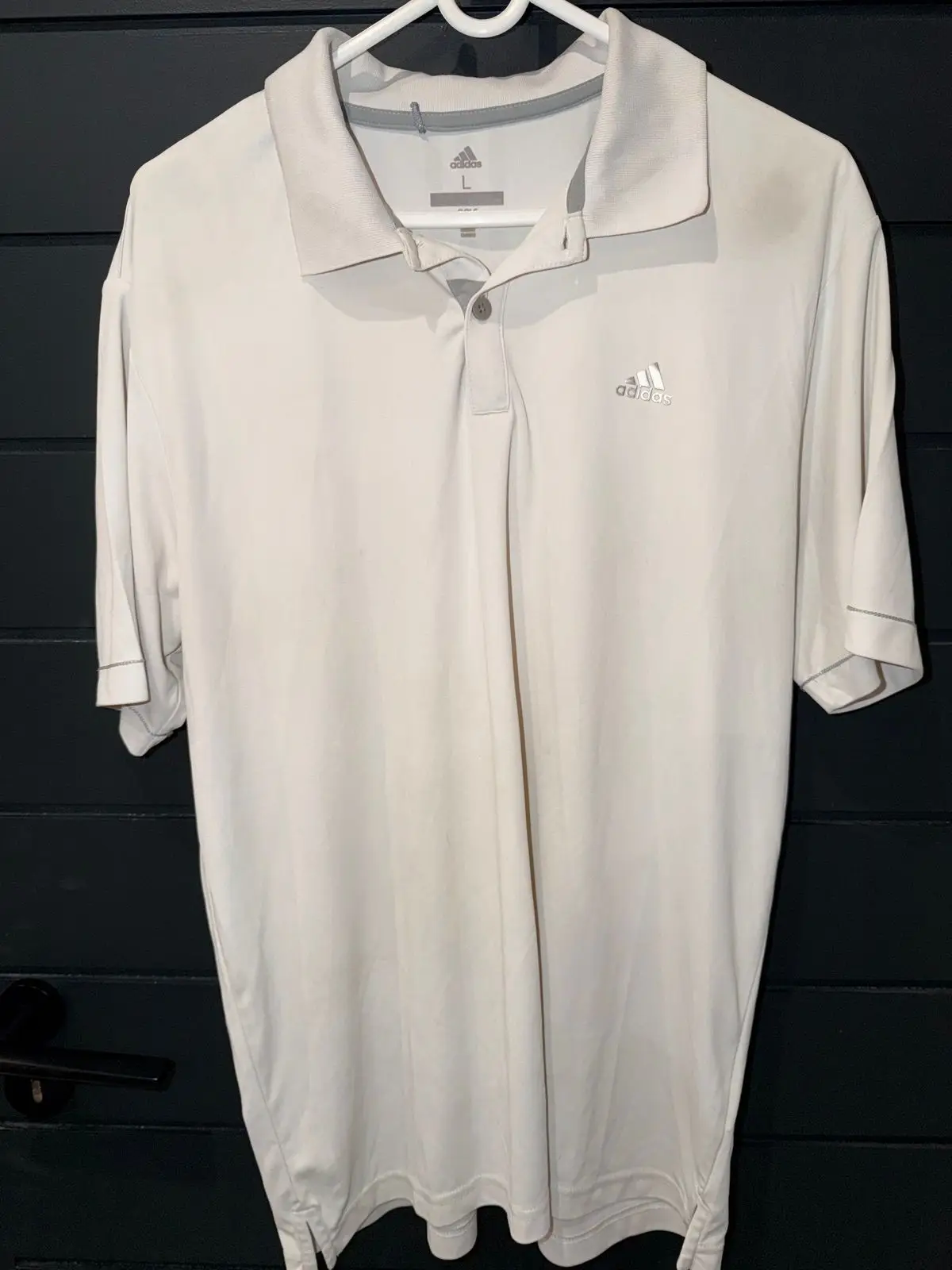 Adidas White Golf Shirt