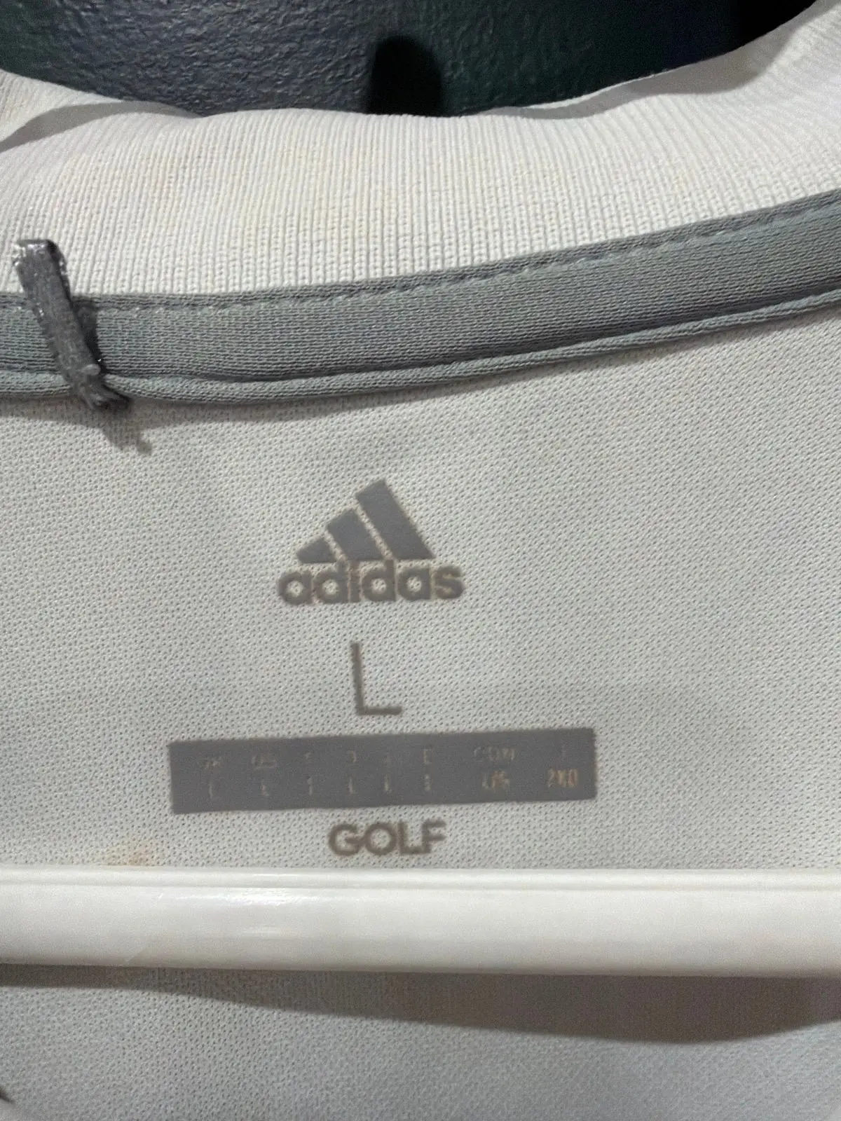Adidas White Golf Shirt