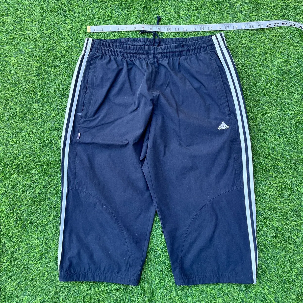 Adidas 3-Stripes 3/4 Length Capri Track Pants Navy L