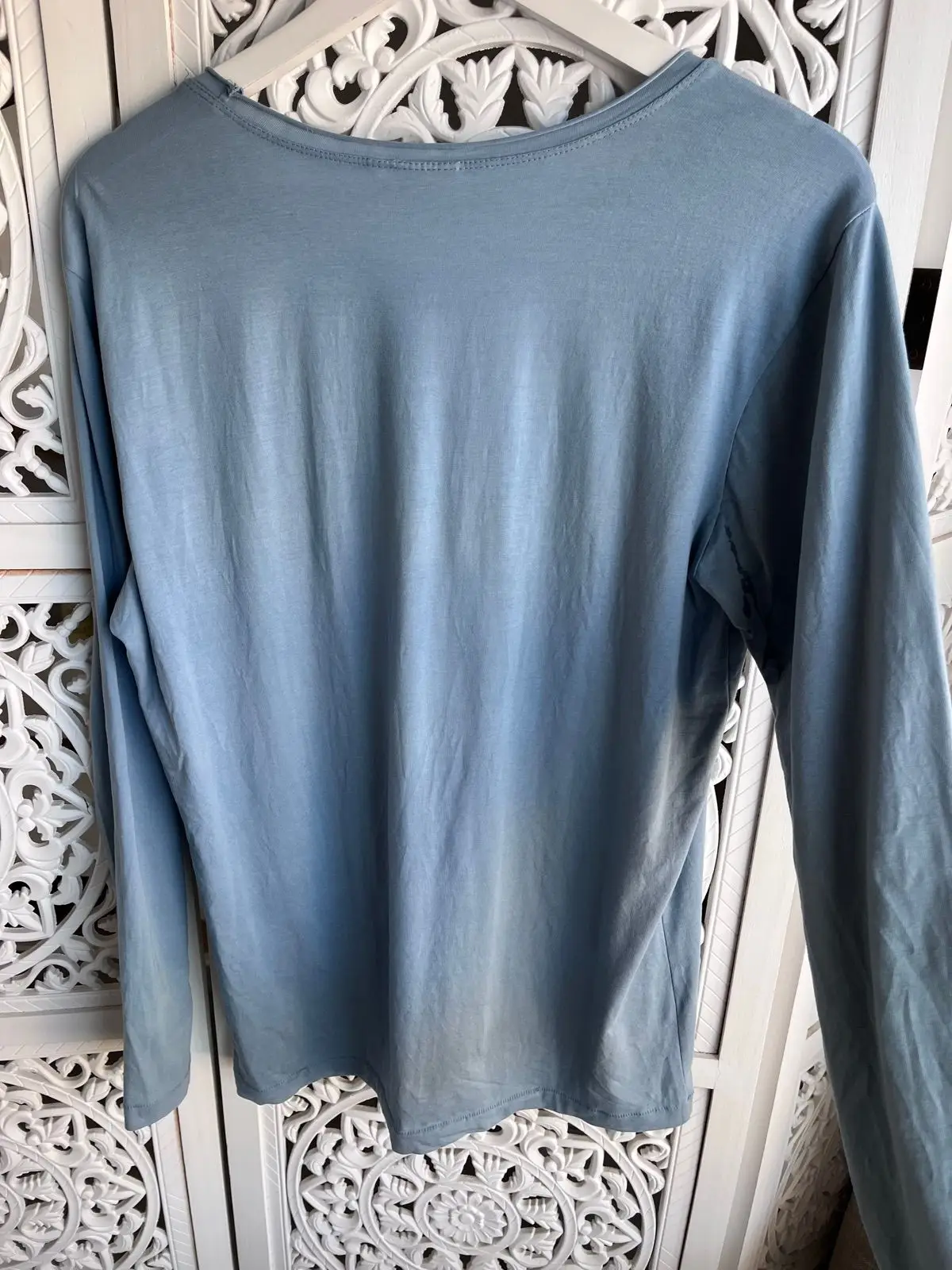 Adidas Originals Long Sleeve T-Shirt Dusty Blue Large