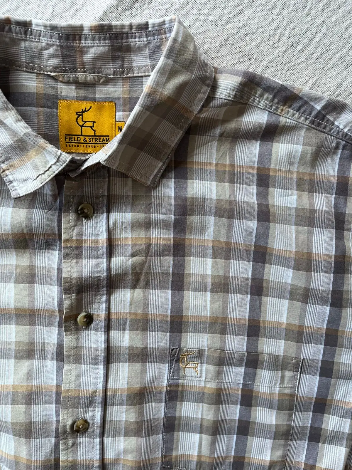 Field & Stream Plaid Button-Down Shirt