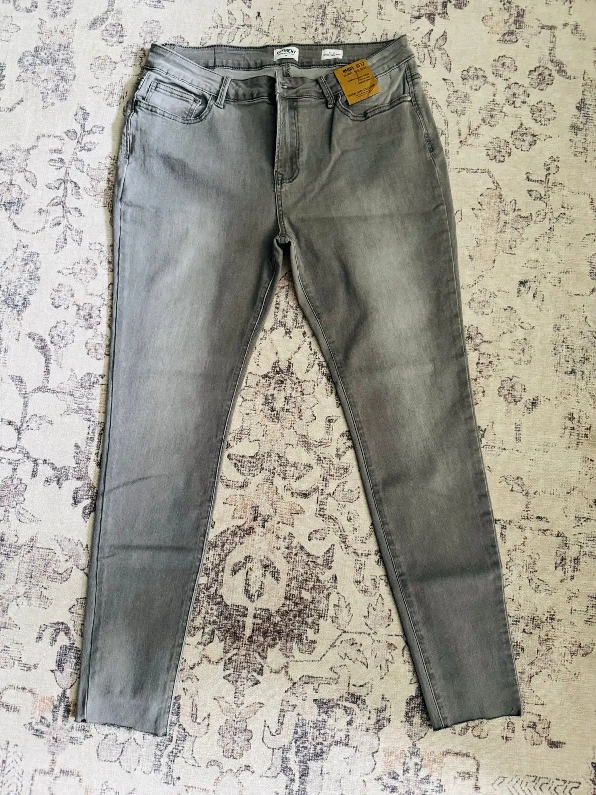 Refinery Grey Skinny Mid Rise Jeans