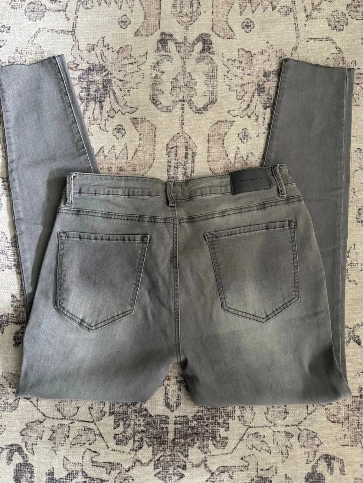 Refinery Grey Skinny Mid Rise Jeans