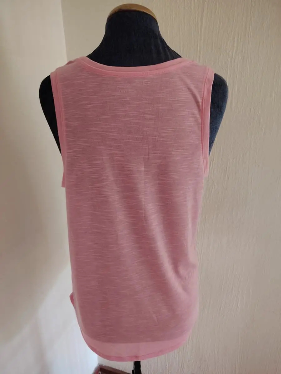 Pink Tank Top and Patterned Short Sleep Set