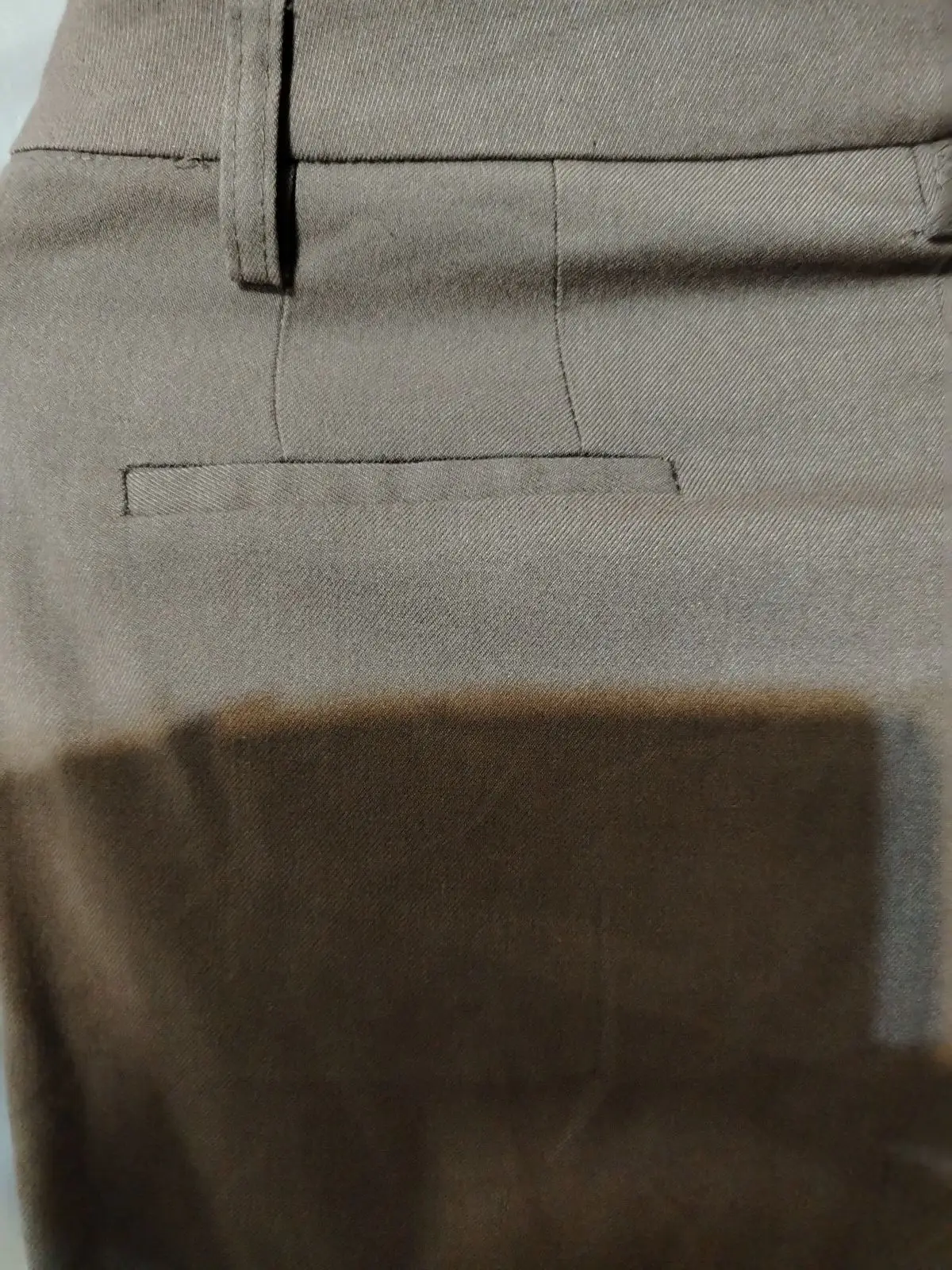 Ladies Taupe Brown Tailored Trousers