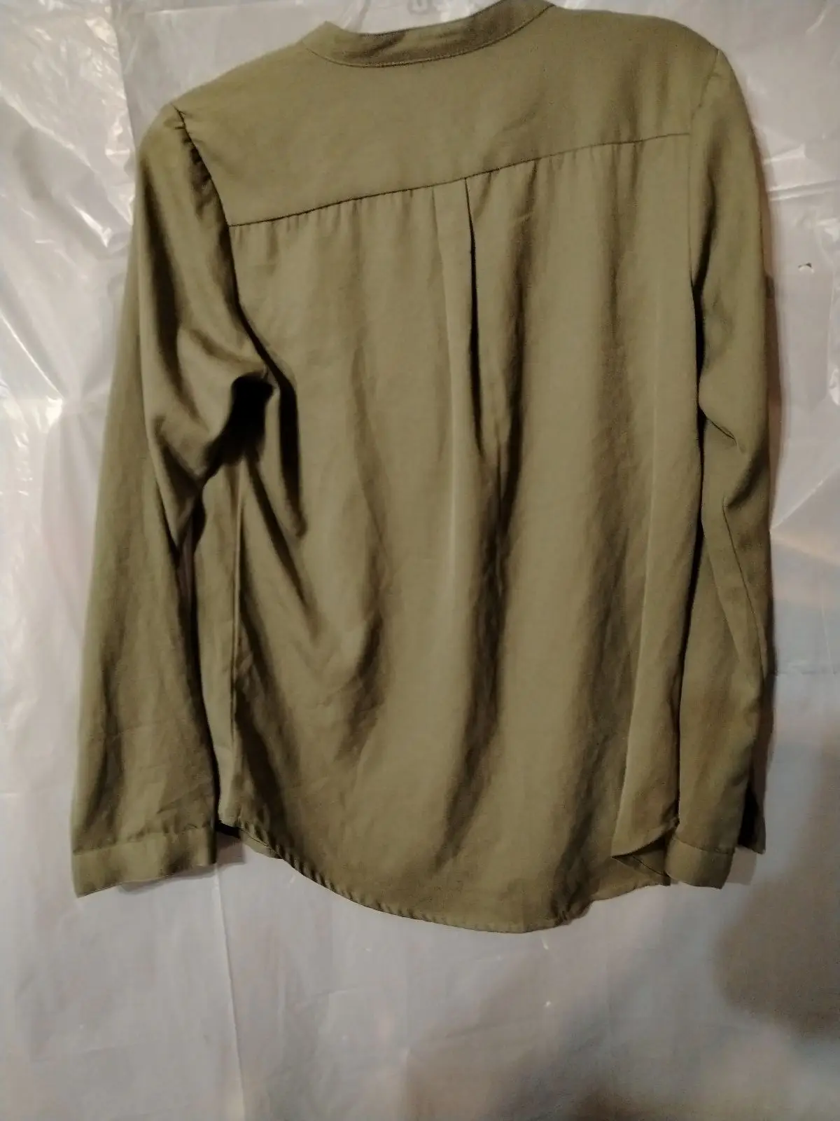 Foschini All Woman Olive Green Long-Sleeve Blouse Size 10