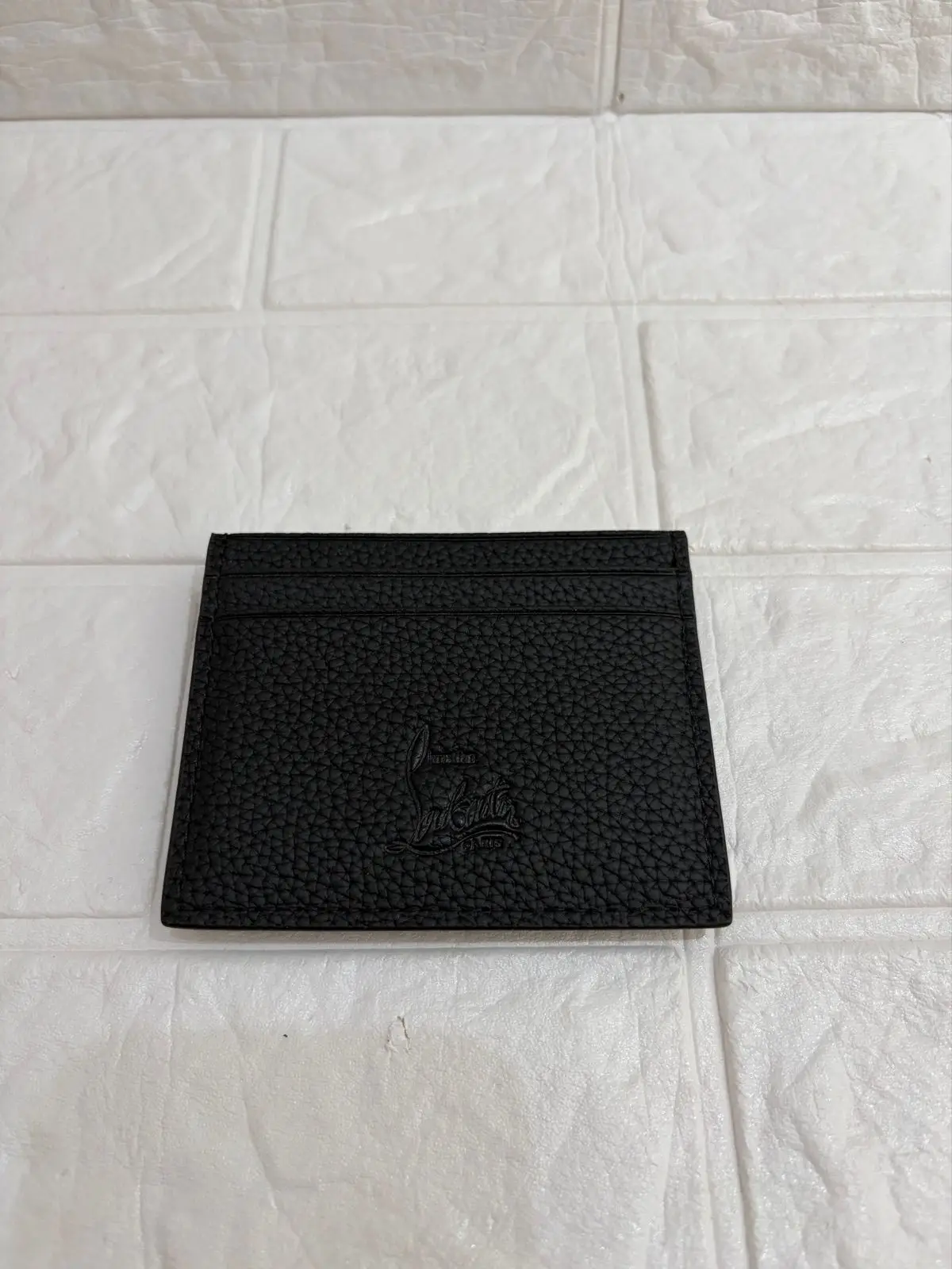 Christian Louboutin Black Studded Card Holder