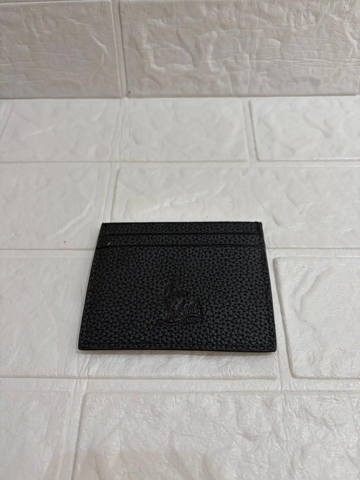 Christian Louboutin Kios Spike Card Holder Black