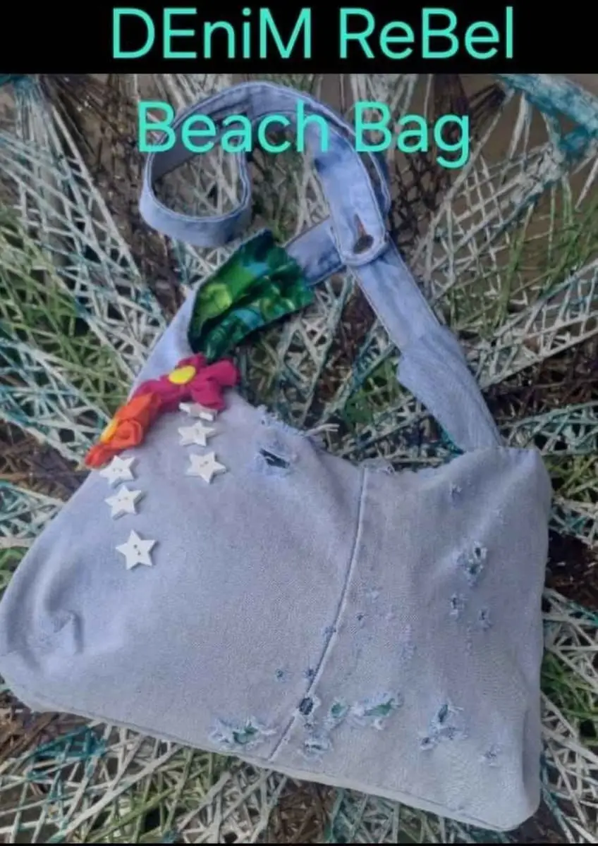 Denim Rebel Beach tode bag
