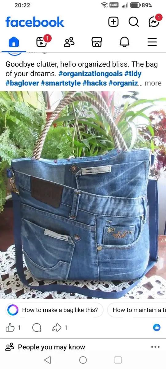 Denim Rebel PRE-ORDER / CUSTOM Handcrafted Denim Bag (Denim Rebel)