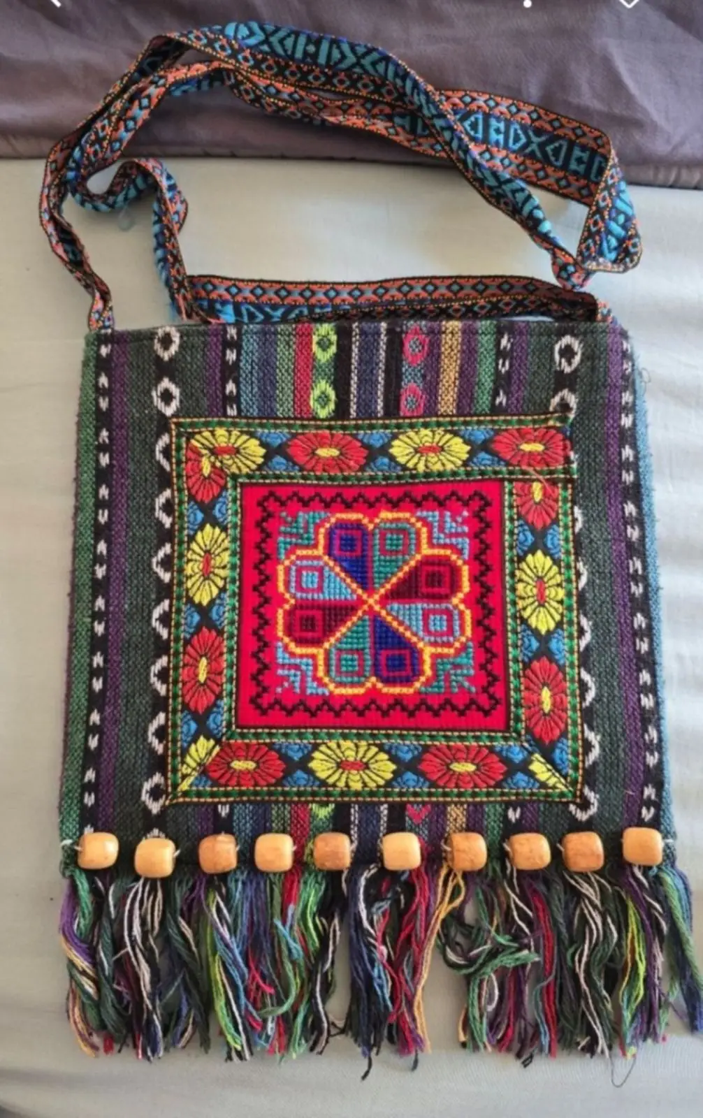 Bohemian Embroidered Crossbody Bag