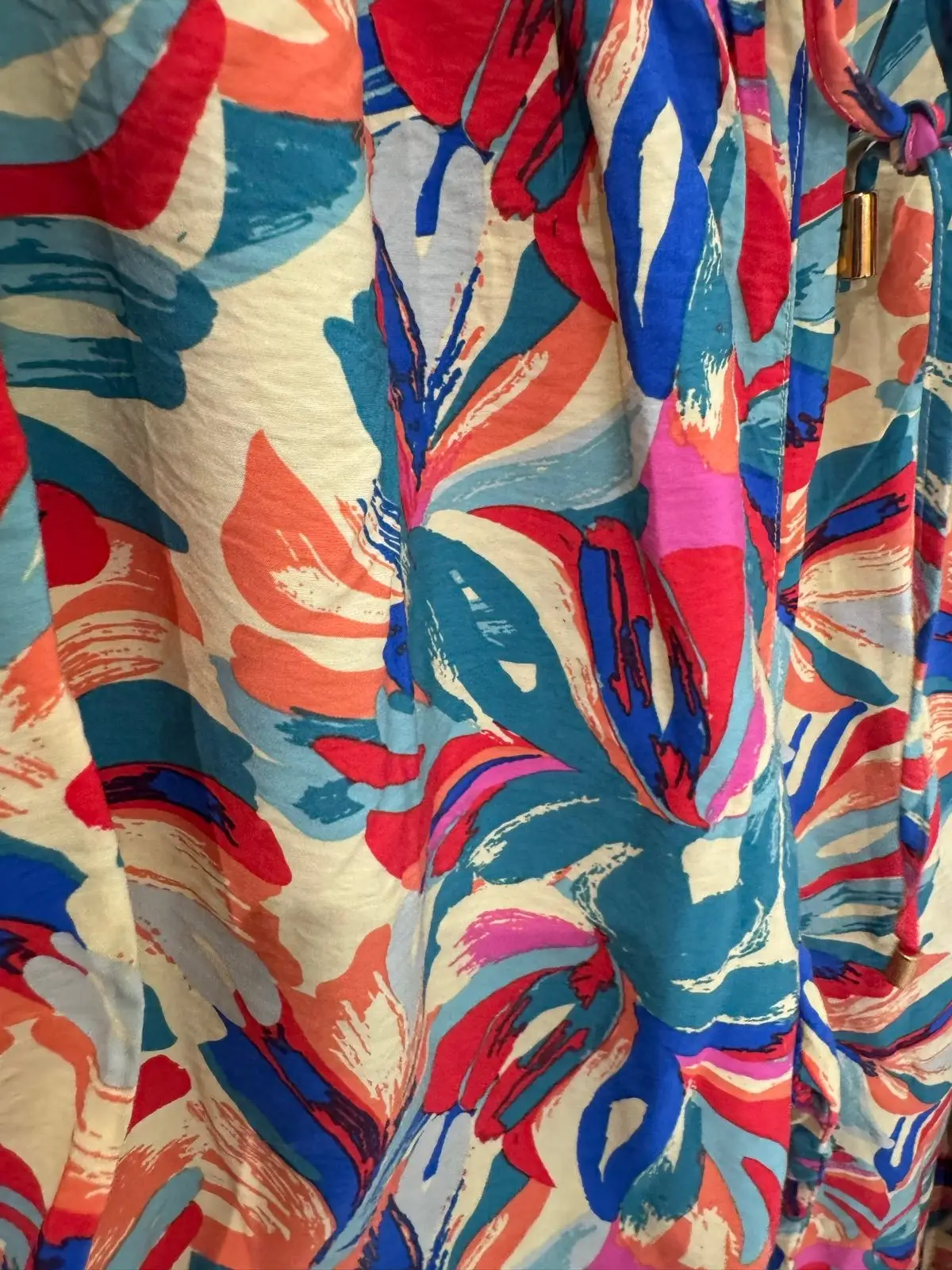 Kelso Tropical Print Wide-Leg Pants