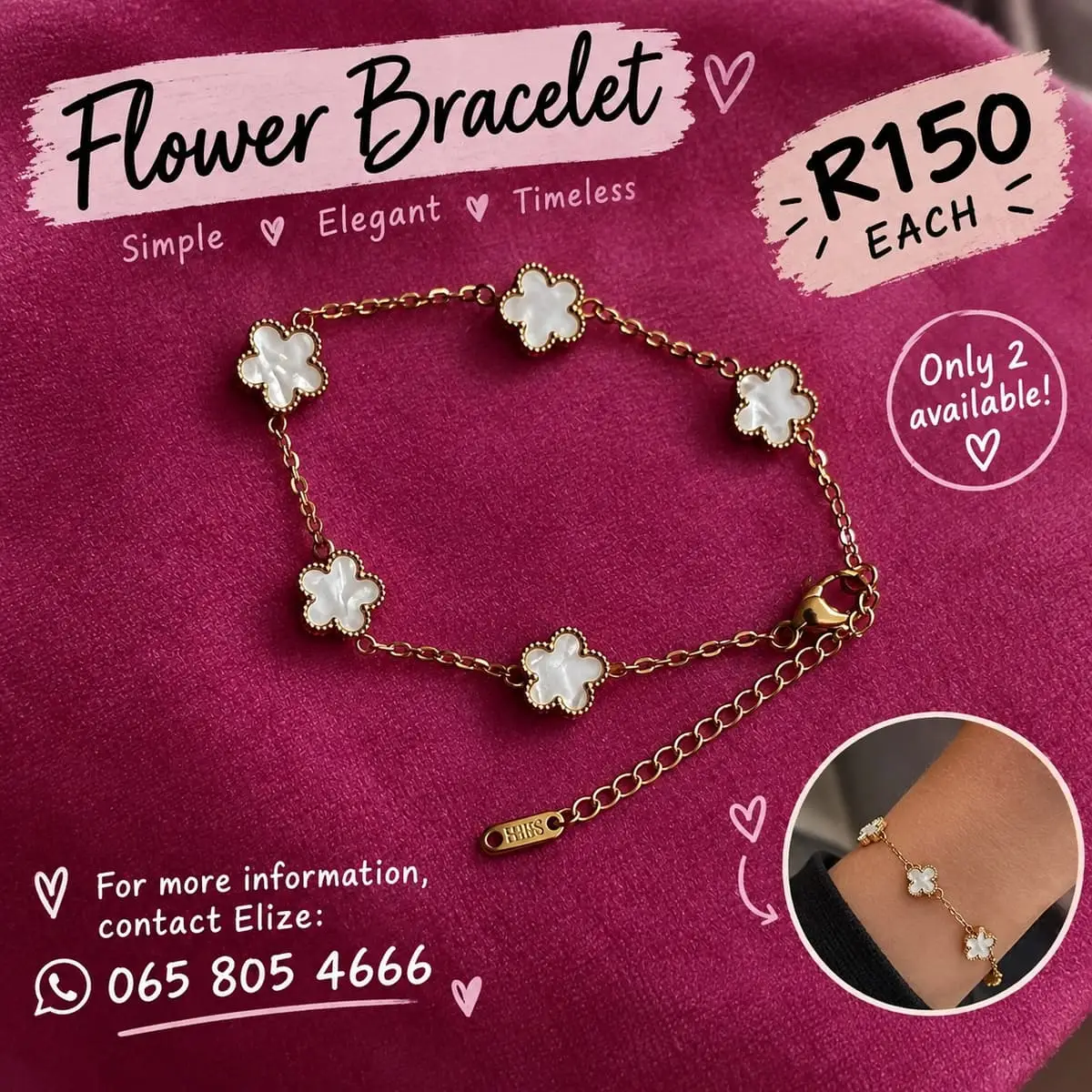 Flower bracelet