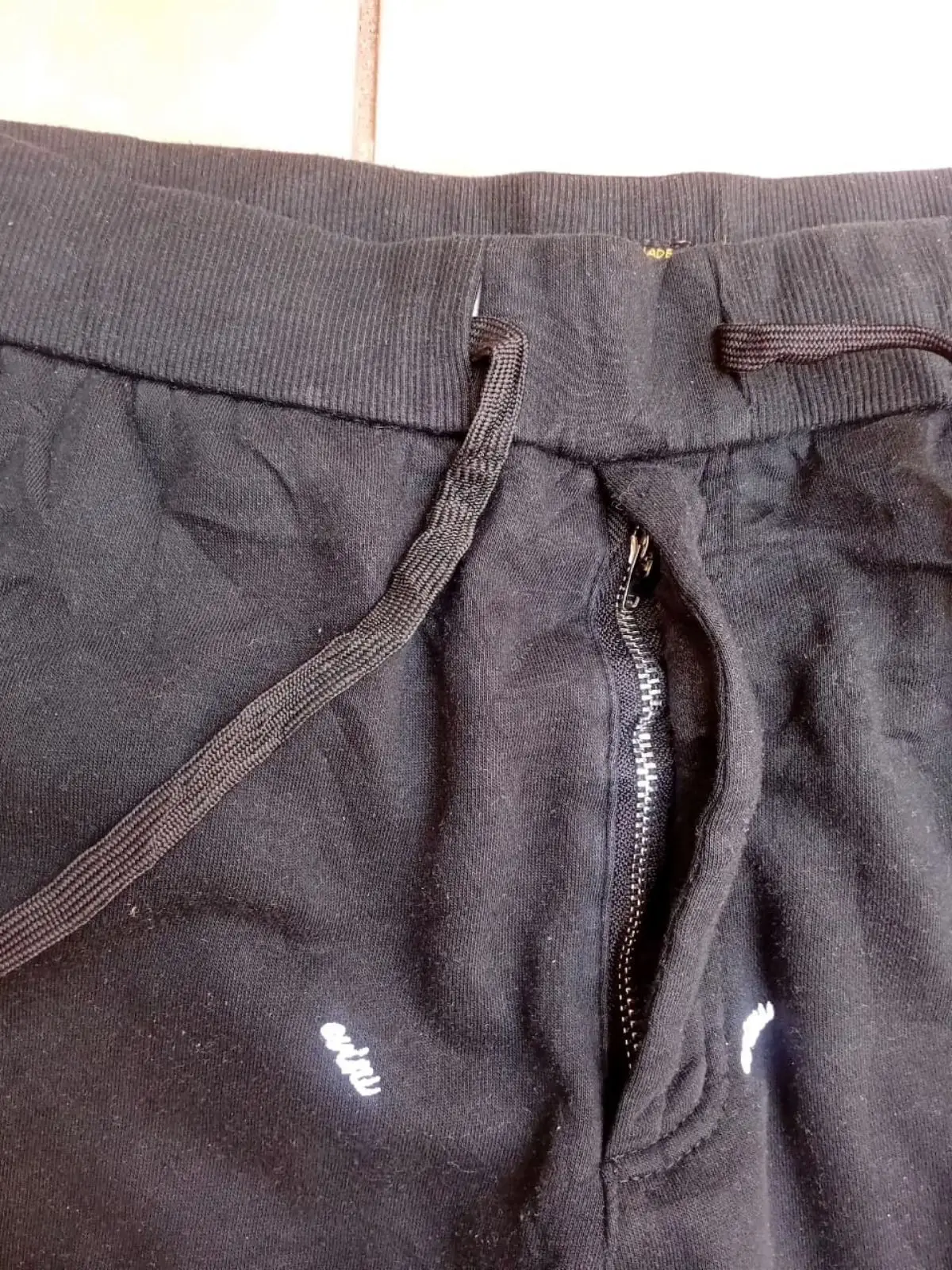 Evisu Black Embroidered Joggers