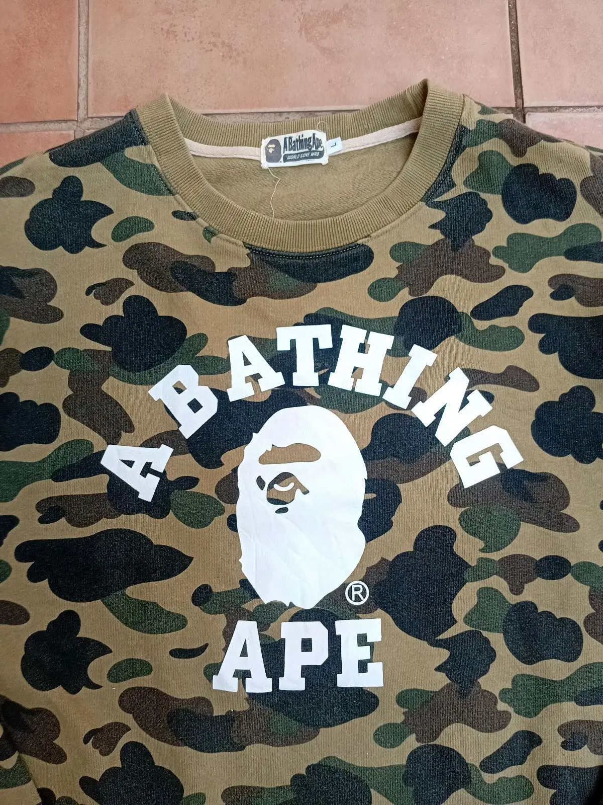 Bape Camo Ape Head Sweatshirt