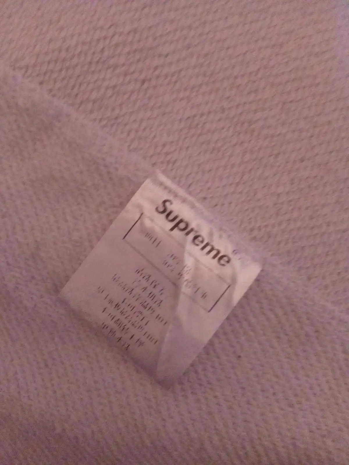 Supreme Black and White Split Zip Up Hoodie