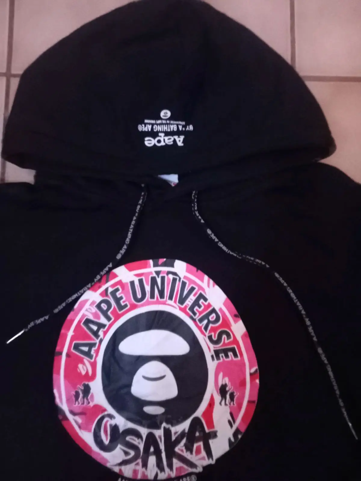 Aape Universe Osaka Black Hoodie