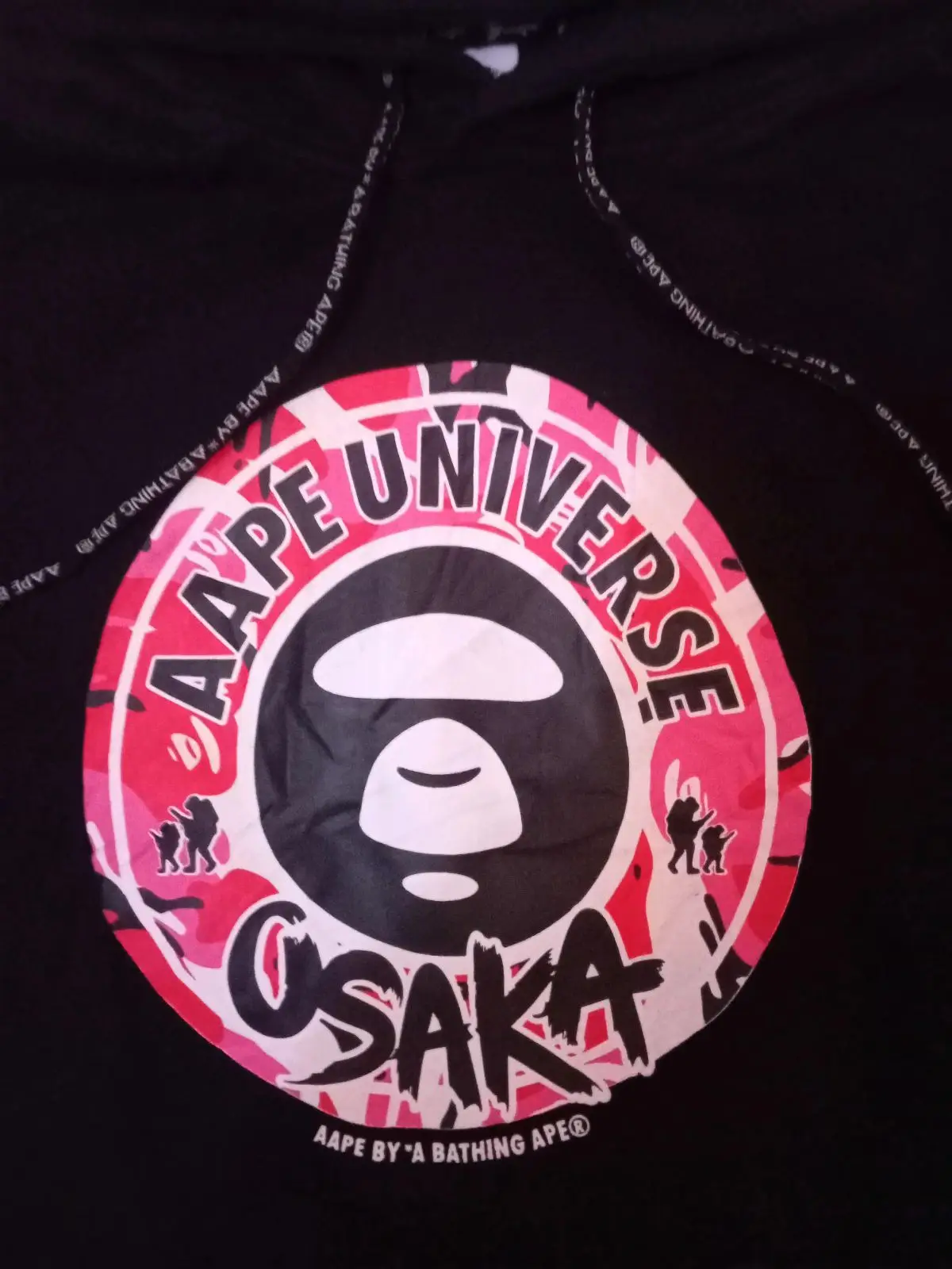 Aape Universe Osaka Black Hoodie