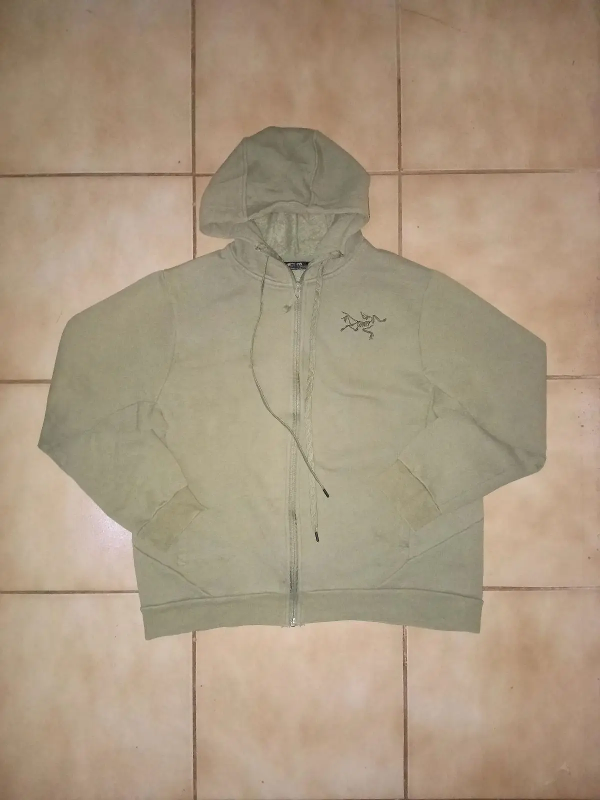 Arc'teryx Olive Green Full-Zip Hoodie