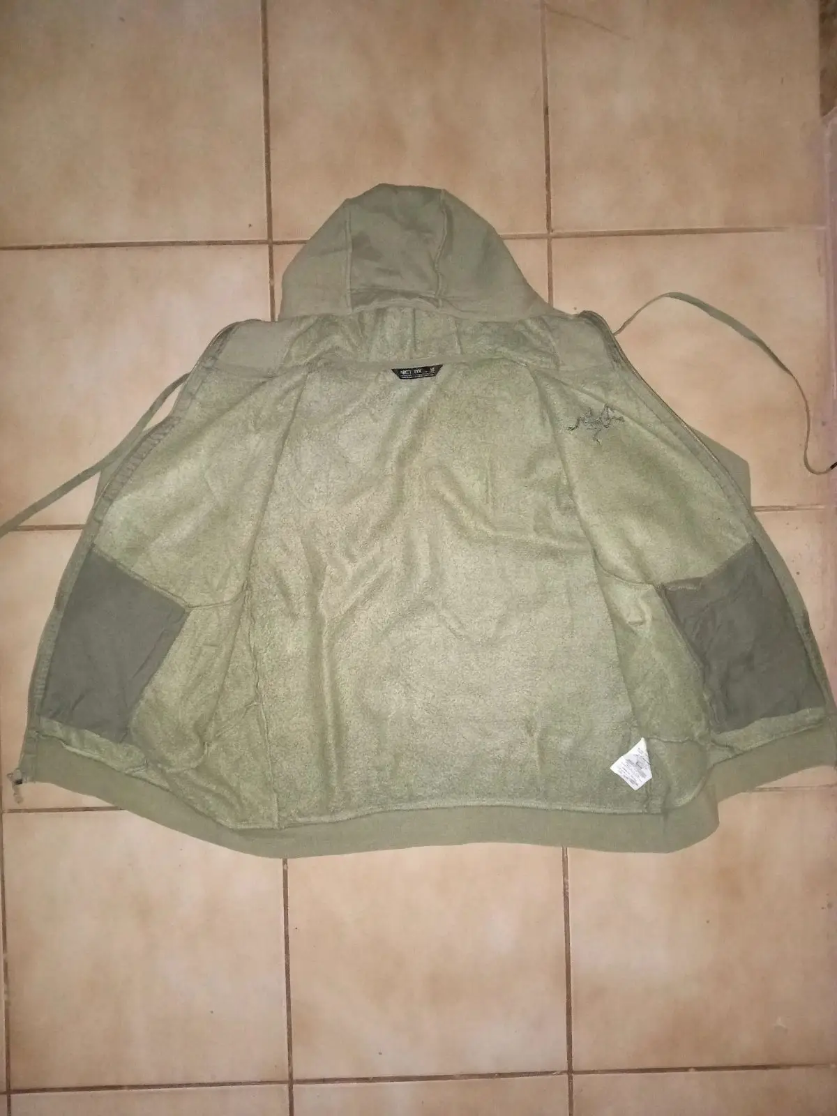 Arc'teryx Olive Green Full-Zip Hoodie