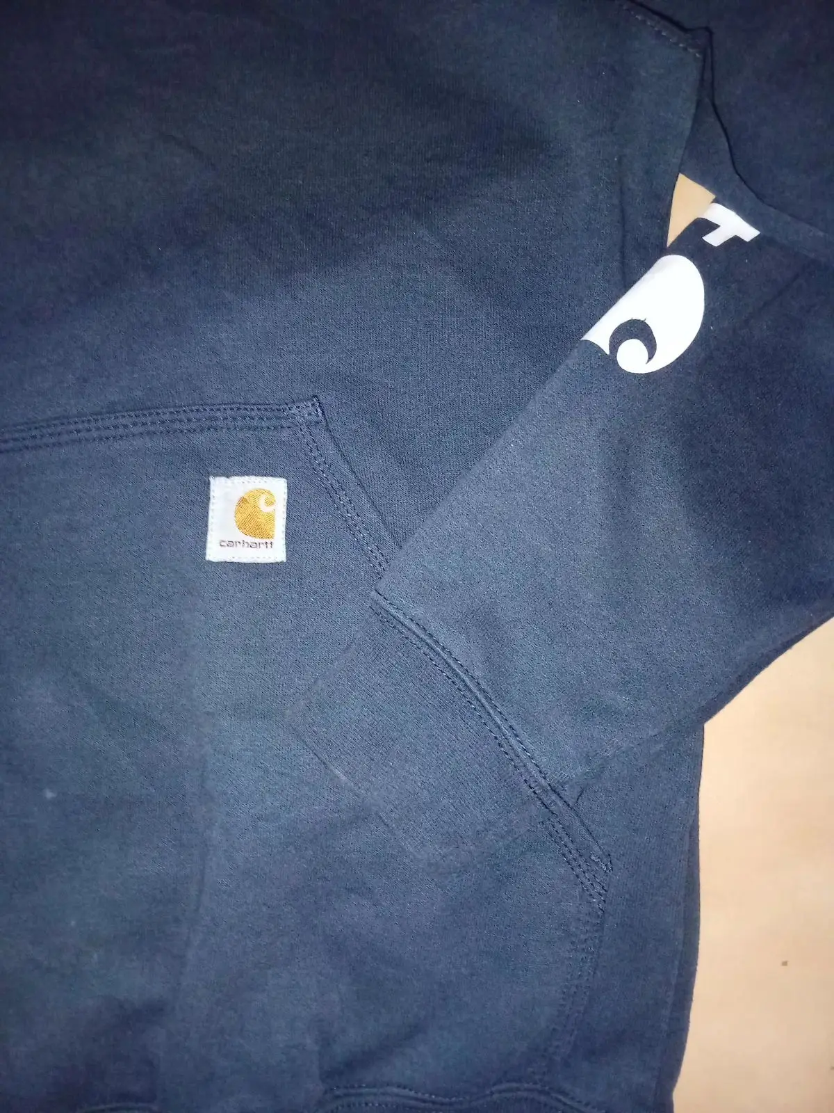 Carhartt Hoodie Navy Small