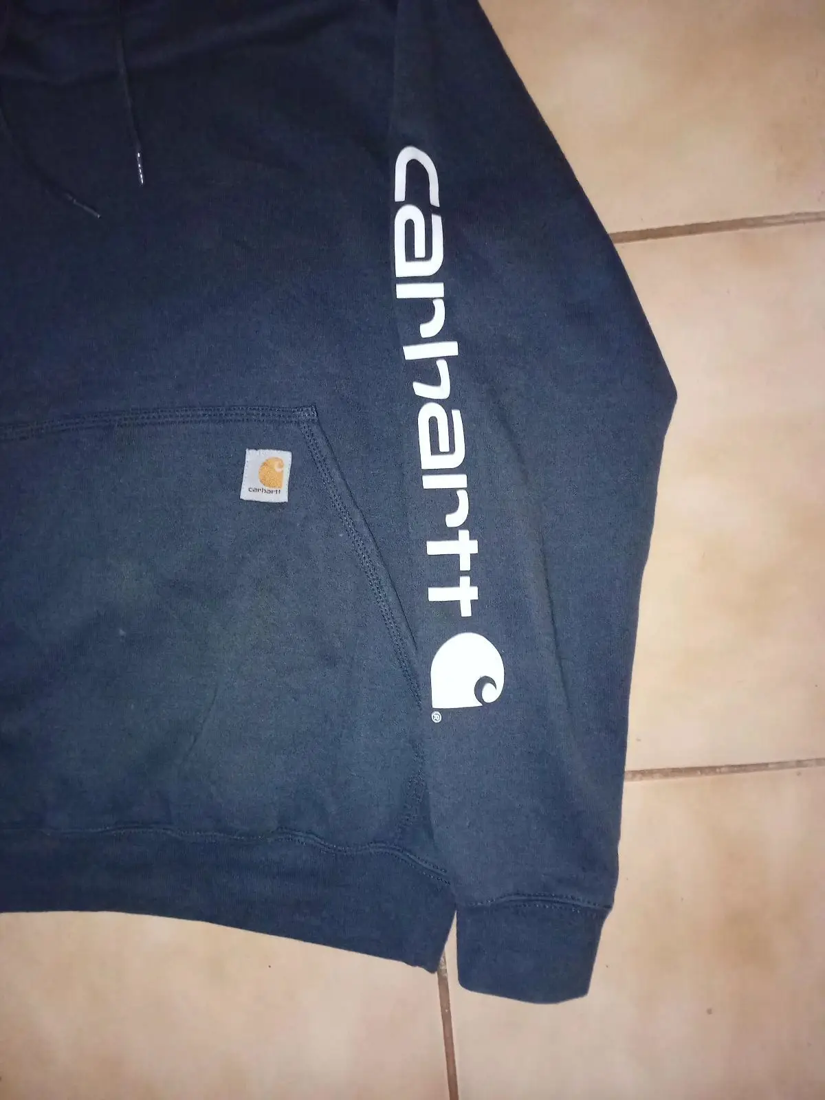 Carhartt Hoodie Navy Small