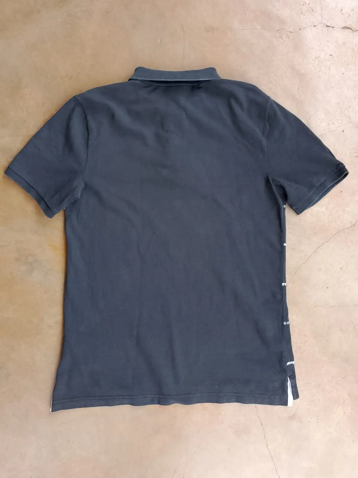 Nike Black Striped Polo Shirt